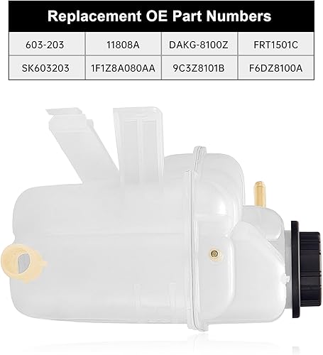 Miniatura 4 de EVIL ENERGY Tanque de depósito de refrigerante con tapa, compatible con Taurus 2000-2007 Mercury Sable 3.0L V6, repuesto para 603-203