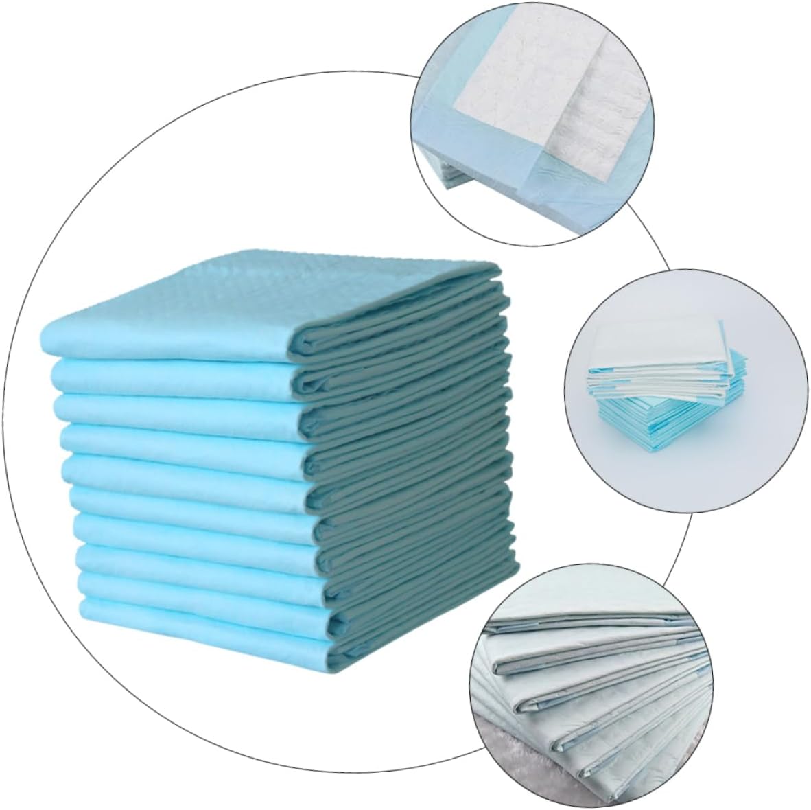 OUNONA 10pcs Disposable Changing Pads for Elderly Adults Pets Postpartum Breathable Leakproof Bed Mattress Protectors