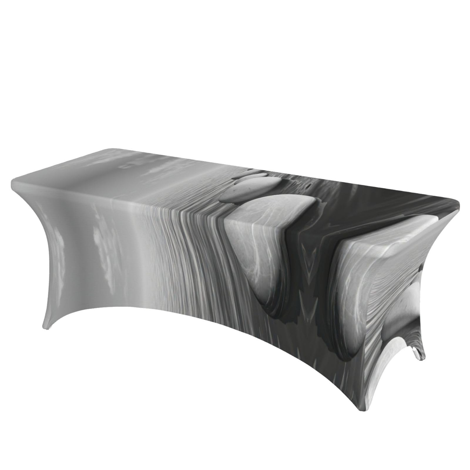 Nappe de table extensible 1,8m sans repassage pierres zen