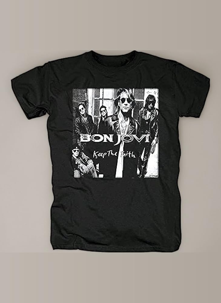 Bon Jovi シャツ　ロック　バンド　グッズ　ボンジョビ Amazon | [マンブルズ] ボン ジョヴィ Tシャツ BON JOVI HEART