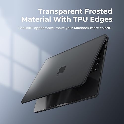 Miniatura 8 de BlueSwan Funda rígida para MacBook Pro de 16 pulgadas 2024-2021 modelo M3 A2991 A2780 A2485 M2 M1 ProMax con Touch ID, antigrietas y antihuellas