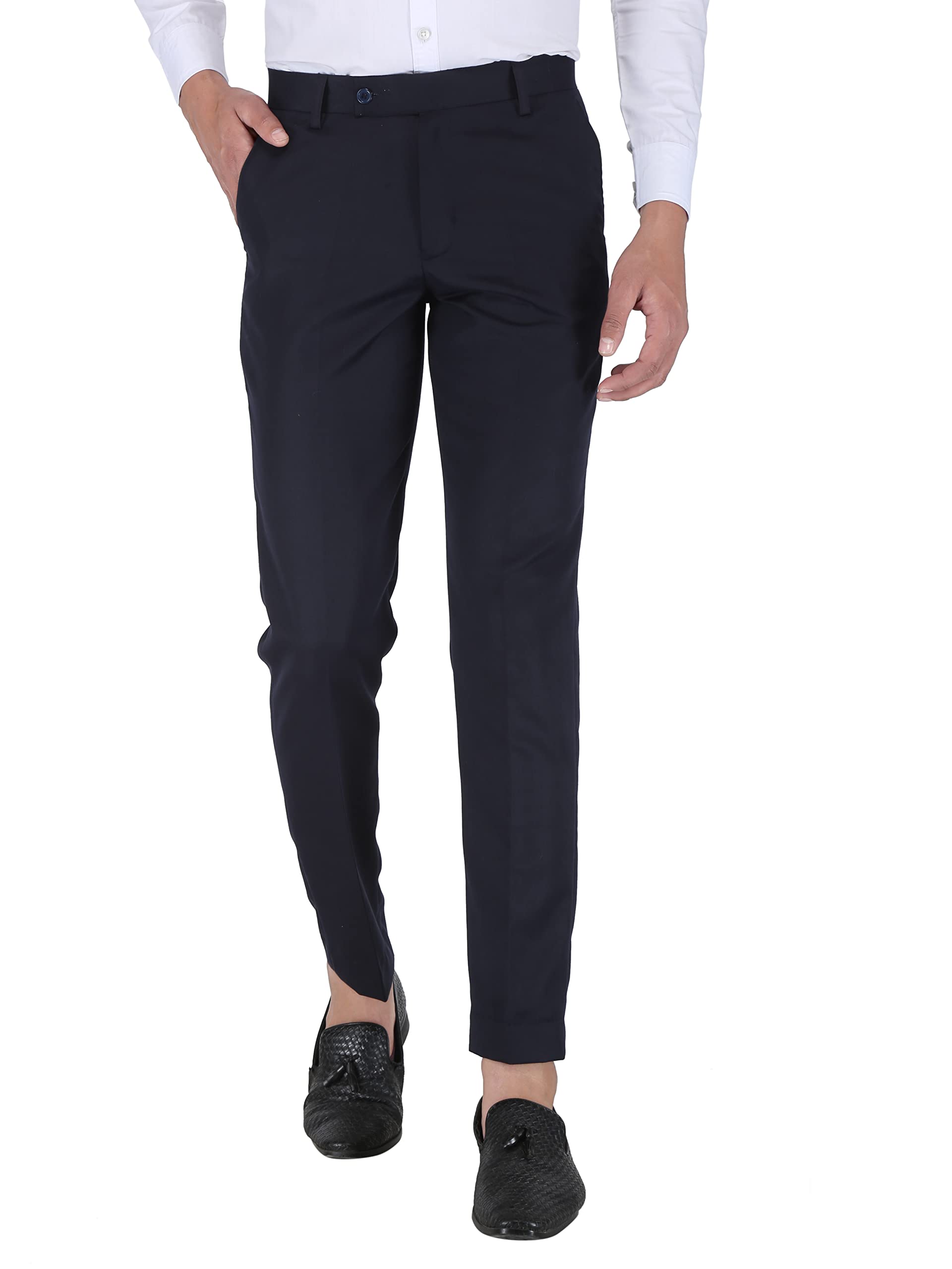 UpToDate Fashion Mens Slim Regular Fit Formal Trouser Formal Pant for Men-picture-14