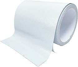 Waterproof Repair Tape for Awnings, Outdoor Tarpaulins, Tents, Boat Covers, Awnings, Sails Repair Kit for Cracks UV Resistant (12cm White)