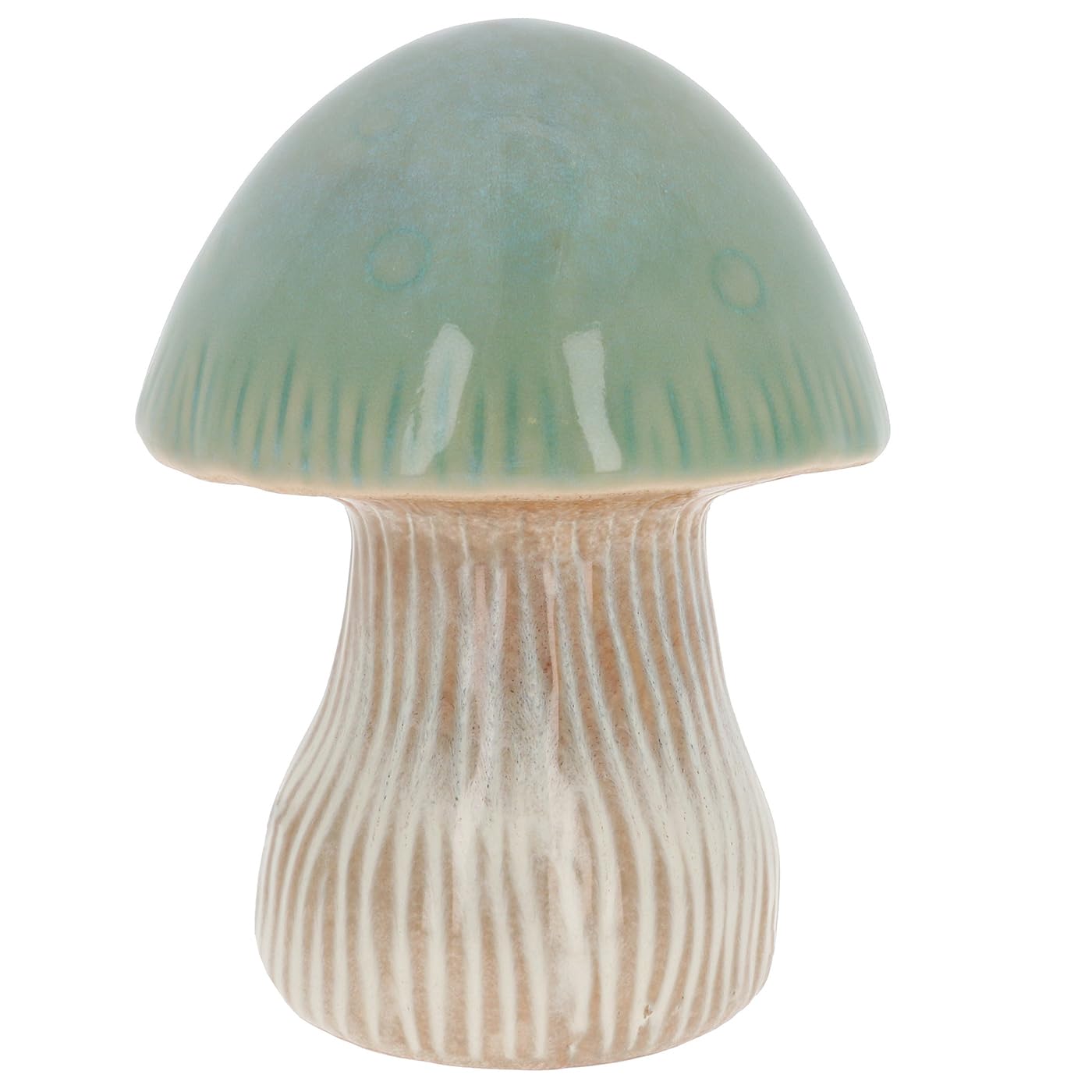 Shudehill Giftware Green Single Pretty Mushroom Toadstool Pastel Ornament - Pink, Green Or Blue Neutral Designs Home Decoration (Green Single)