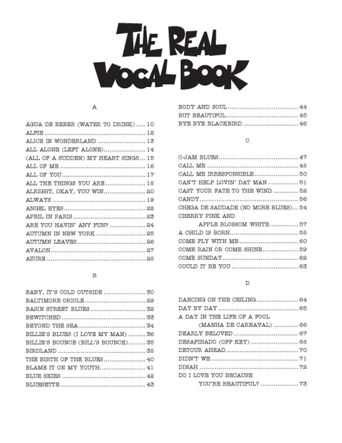 The Real Vocal Book Volume 1 - High Voice Fake Book Bk