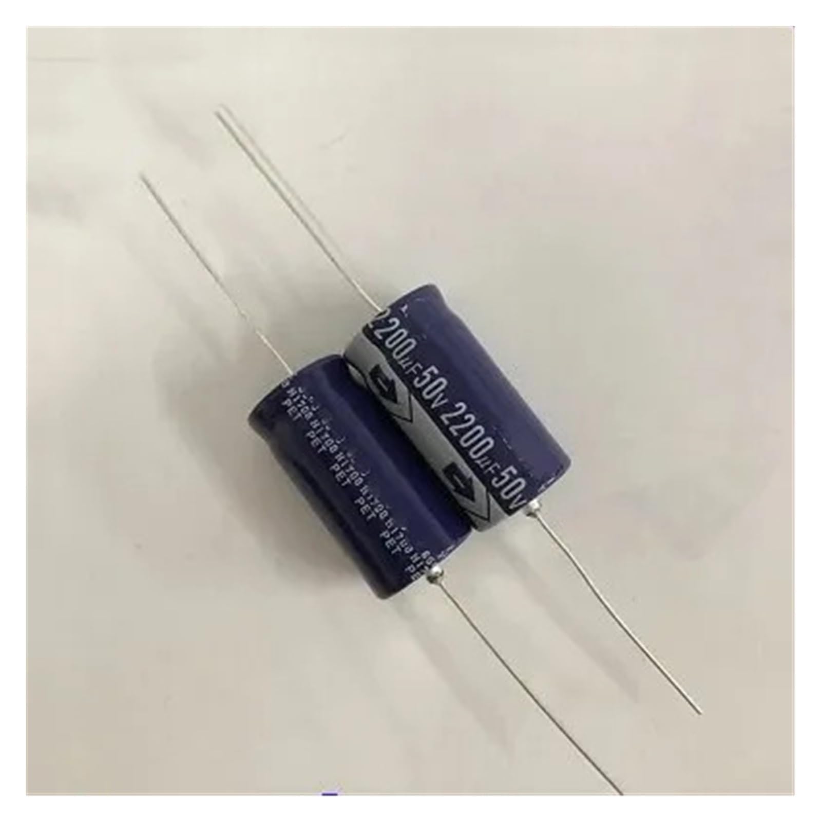 10 pezzi 50v2200uf condensatore elettrolitico assiale 2200uf 50v 18x40mm Capacitance Meters
