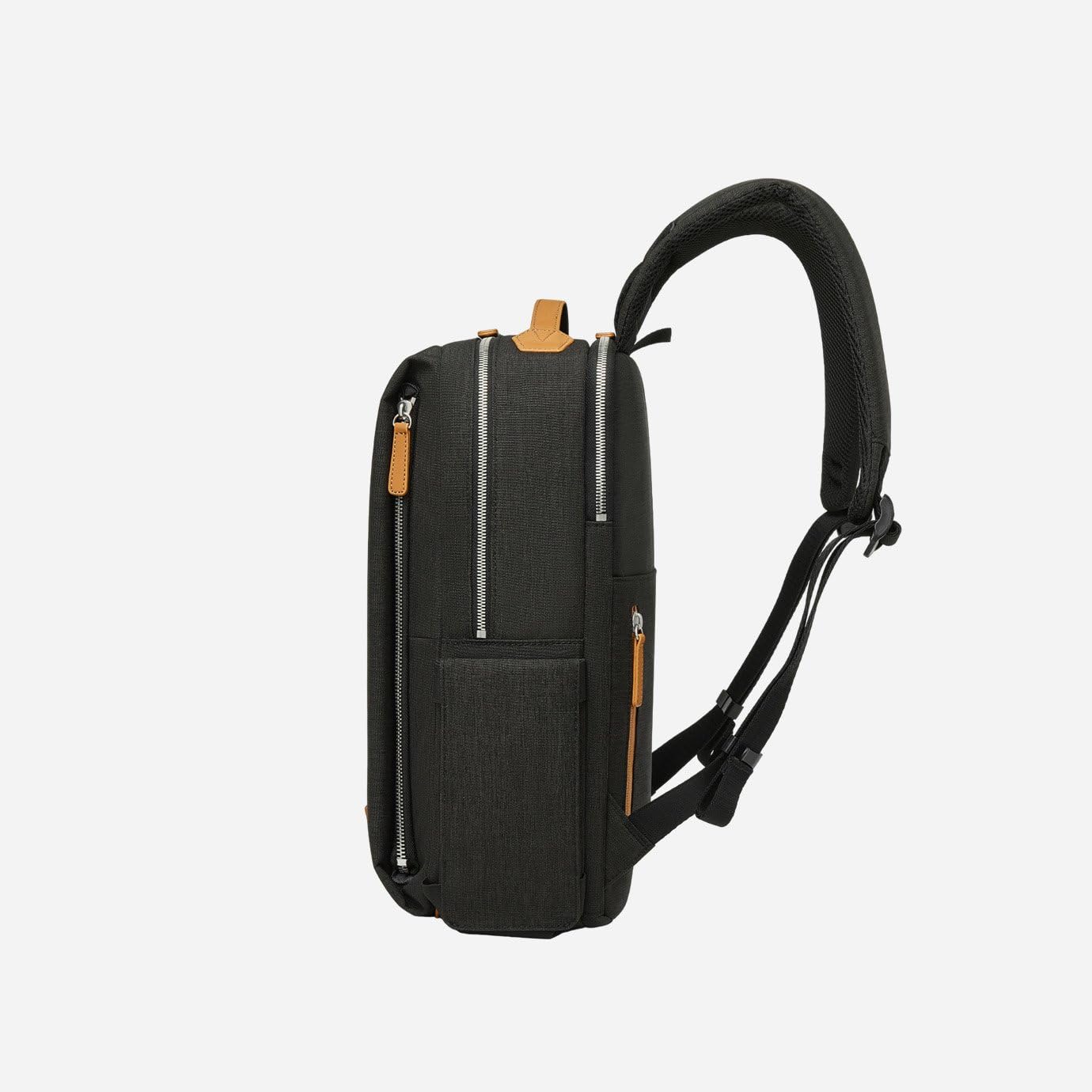 Nordace Siena Pro 13 Smart Backpack - Zaino per laptop da 13,3", zaino quotidiano da 15 l, per viaggi, tutti i giorni o lavoro, Nero-marrone., Normal, Zaini Daypack