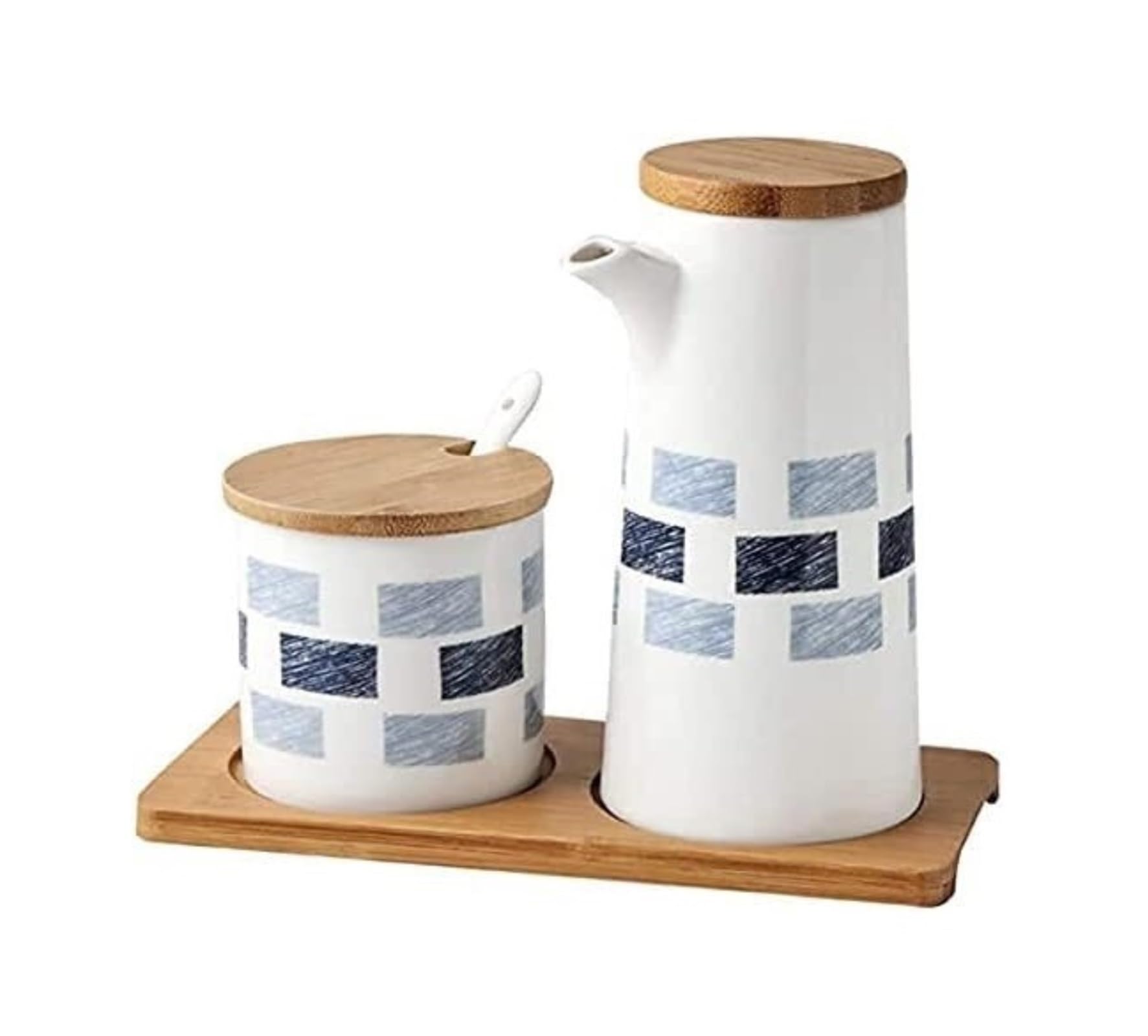 Distributore di Olio e aceto, Bottiglie di Olio in Ceramica, Salsa di soia, aceto, Collezione in Porcellana, condimenti, barattoli per spezie