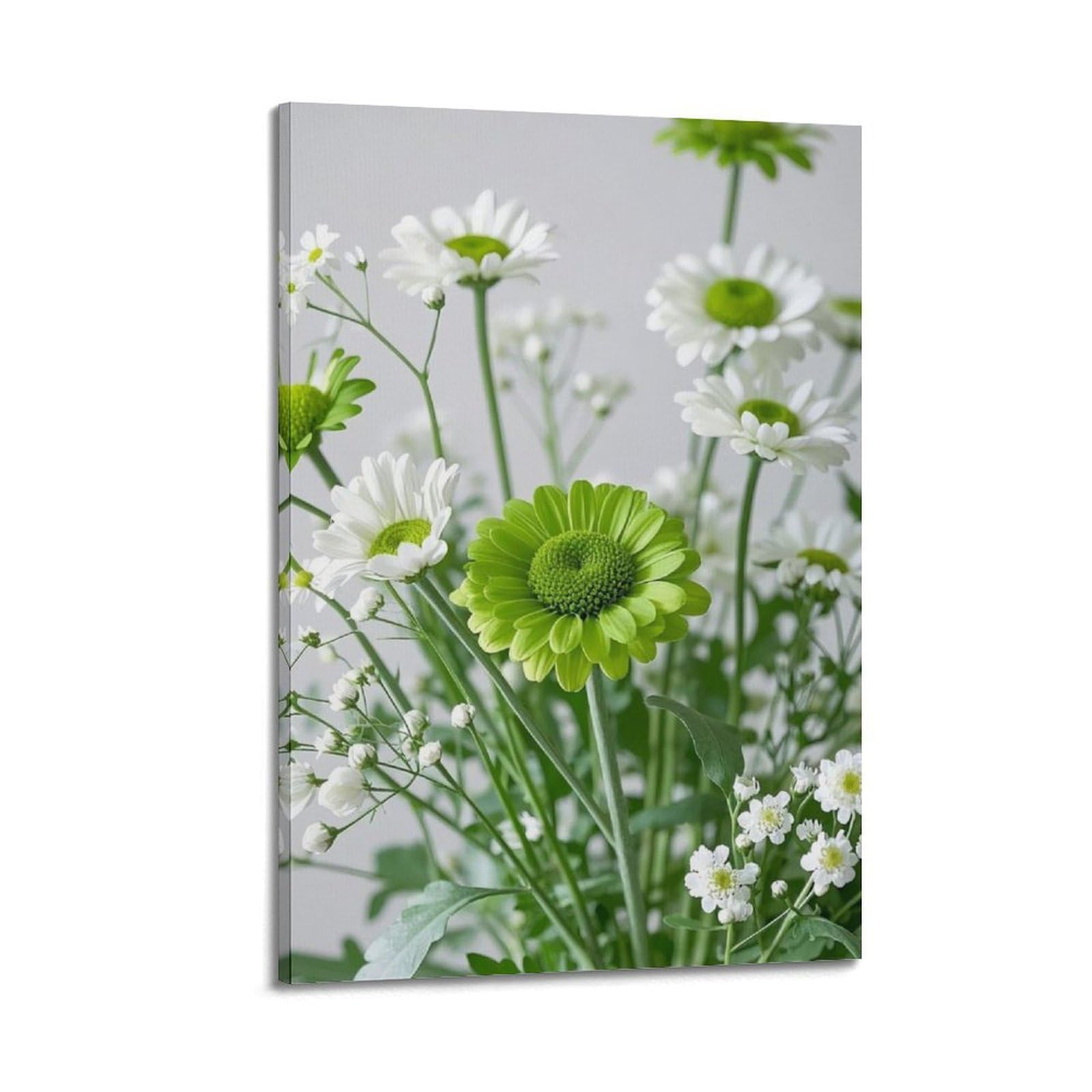 Affiche marguerites vertes 40x60 cm pour salon zen - 6