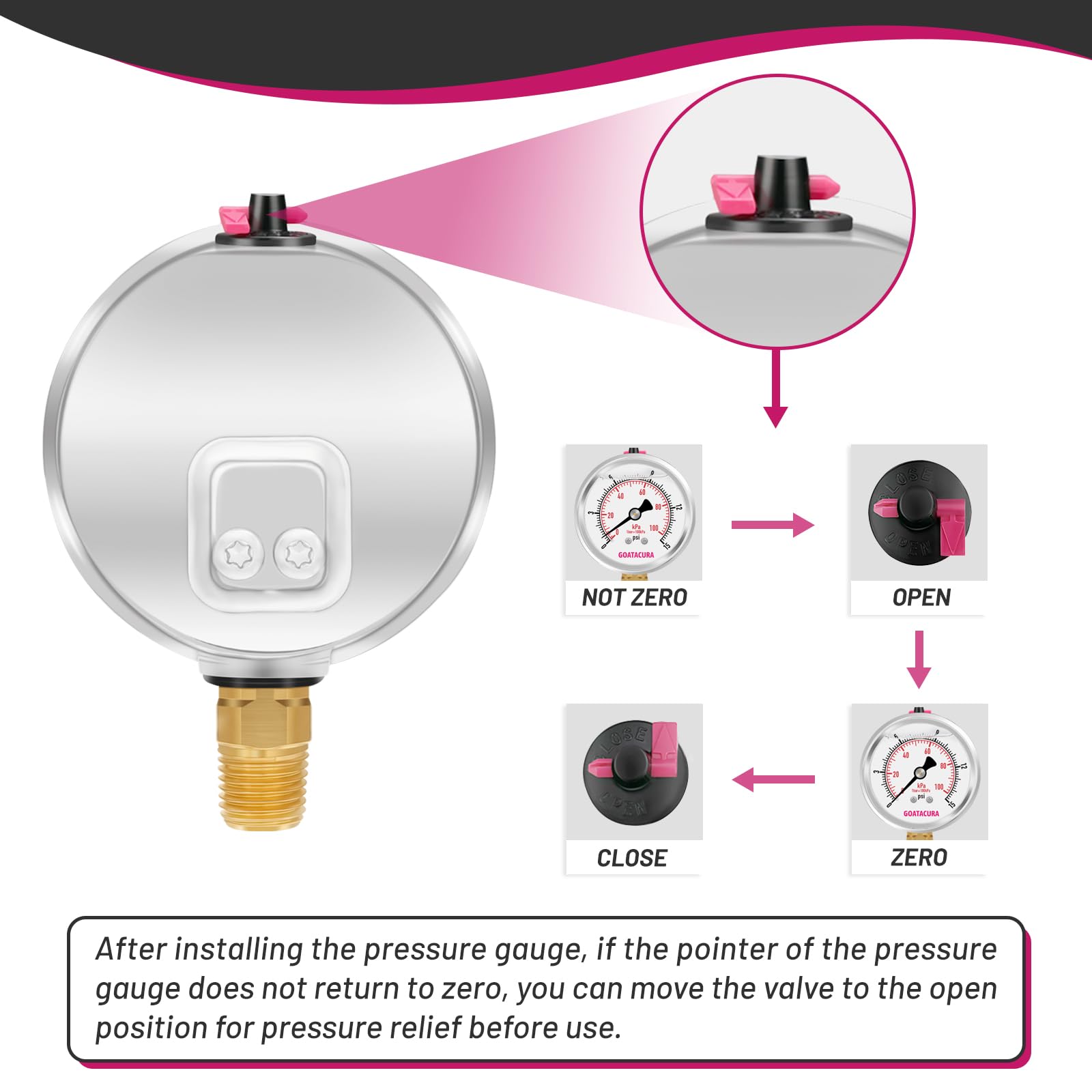 Kit manometro per aria compressa riempito di glicerina per riscaldatori da 0-15 psi, quadrante da 2-1/2", ad alta precisione, per la misurazione di riscaldatori portatili a olio combustibile a bassa