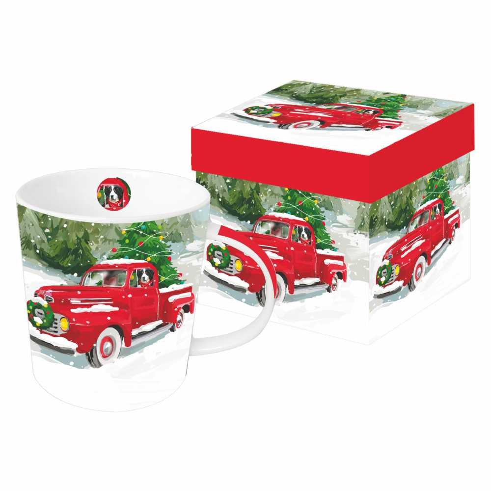 Paperproducts Design Mug in A Gift Box, Martha Collins, Noah'S Red Pickup