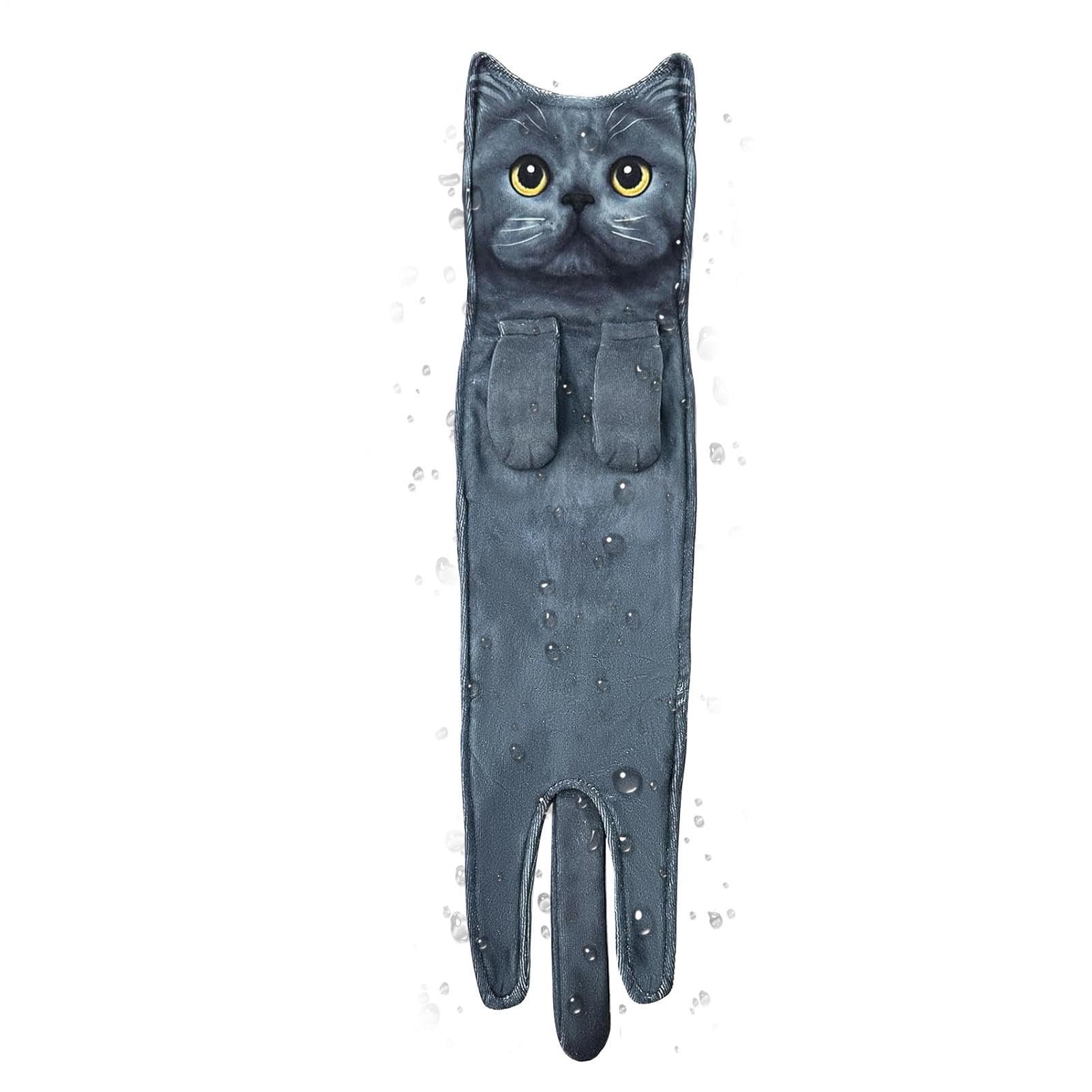 Toallas de gato decorativas para llenar de alegría y estilo tu baño principal