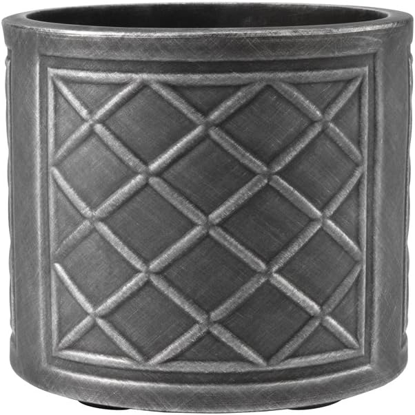 Stewart Round Planter, Lead Effect, 44 cm