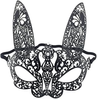 Gadpiparty Máscara De Cosplay Máscara De Carnaval Máscara De Halloween Máscara De Cosplay Maquiagem De Metal Ferro Preto Máscara De Festa Máscara Veneziana Máscara De Disfarce