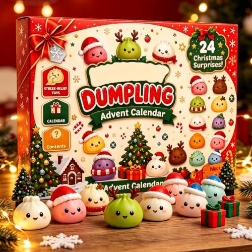 Christmas Advent Calendar 2026 Mini 24 Days Dumplings Christmas Squishies - image 3
