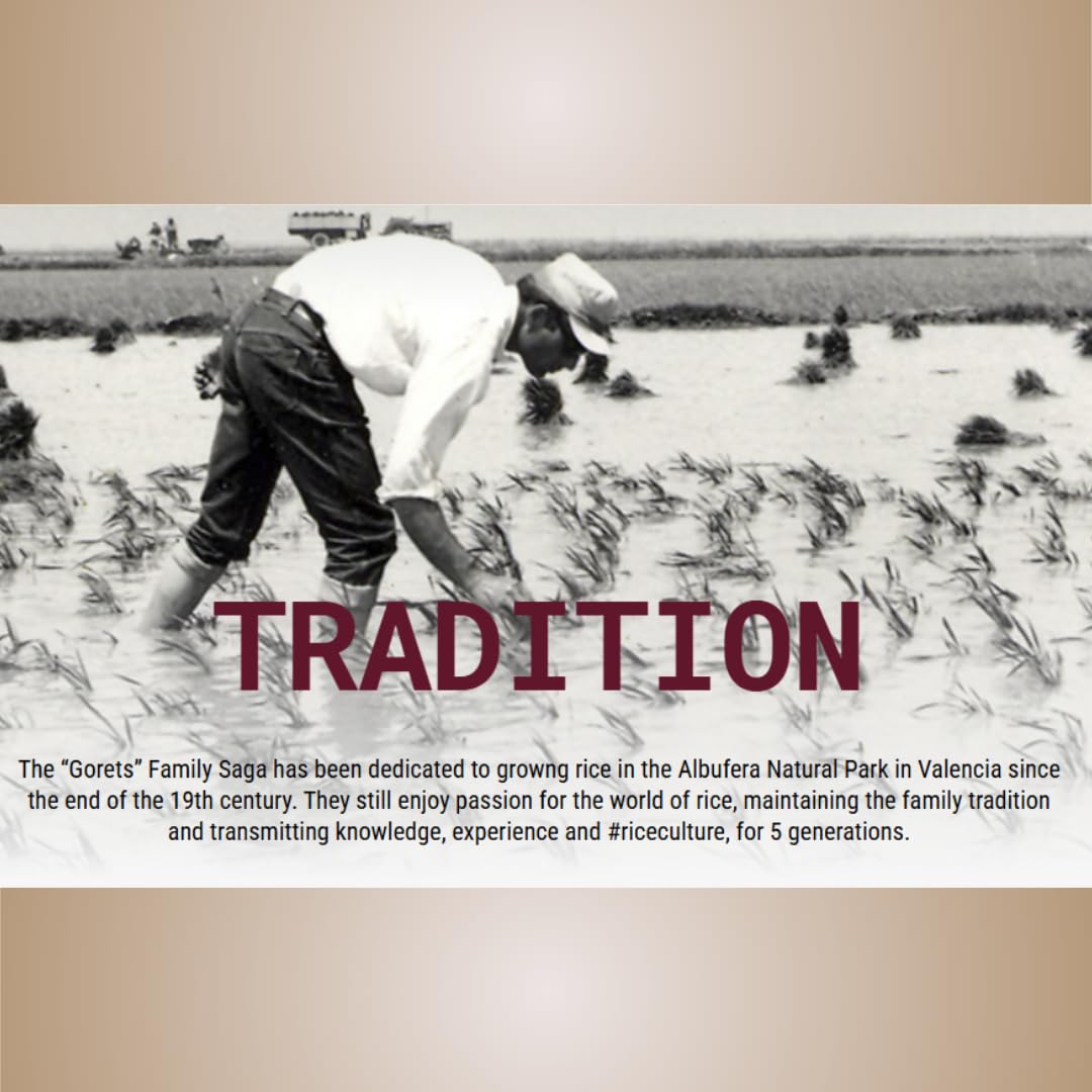 Arroz Tartana Bomba Rice D.O.P., Perfect for Paella, Imported from Valencia, Spain (2.2 Pound Bag)