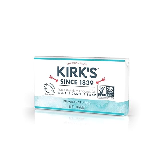 Kirk's Castile Bar Soap Clean Soap for Men, Women