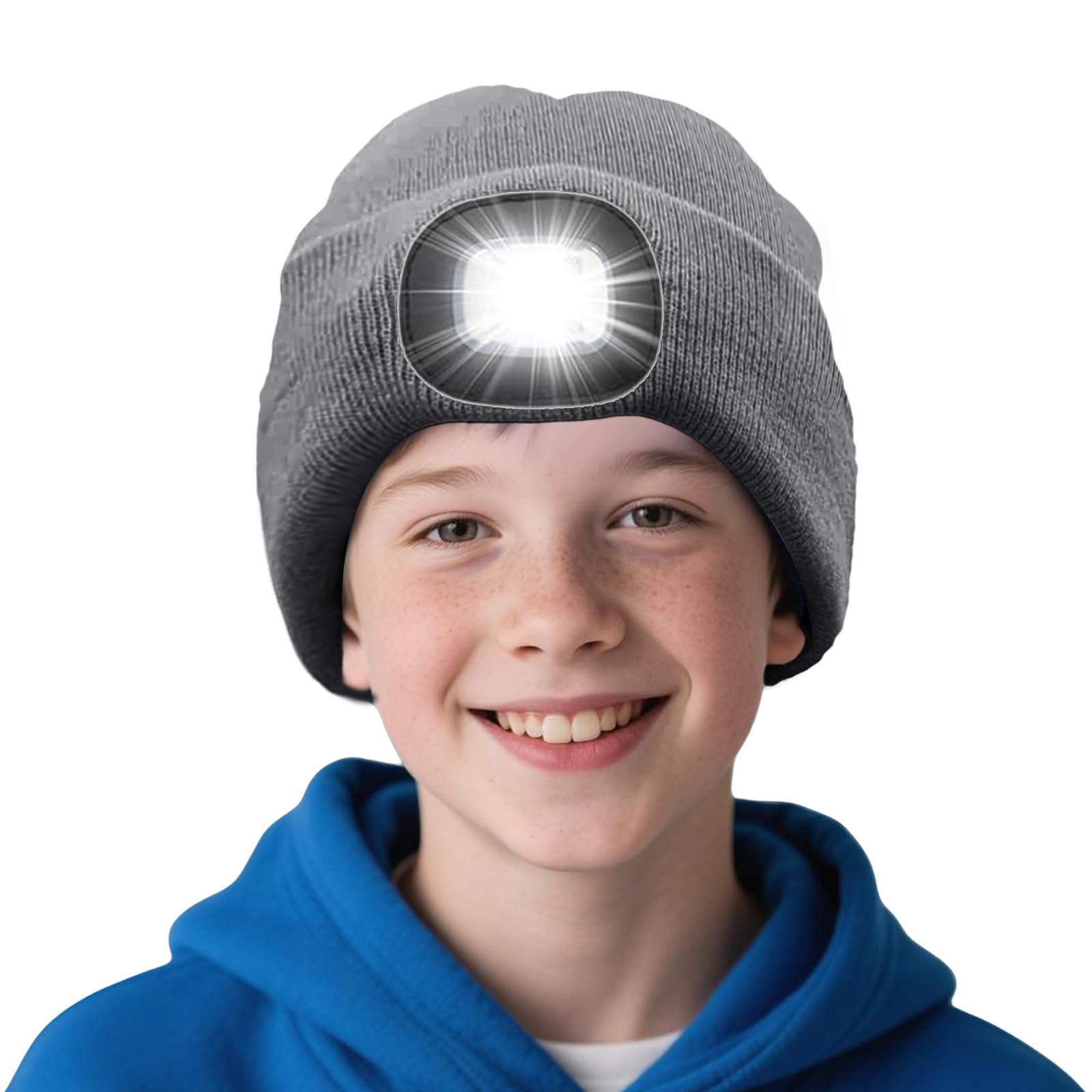 AWSOLAR LED Licht Mütze für Winter Warme