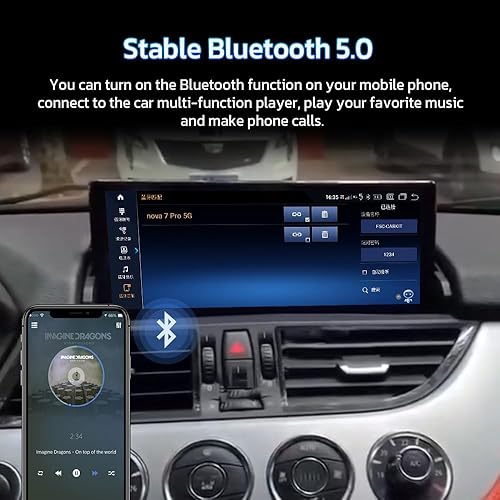 Miniatura 5 de aoonav Actualización de radio de coche Android 13 de 10.25 pulgadas para BMW Z4 E85 E89 2009-2018 Reproductor multimedia estéreo automático