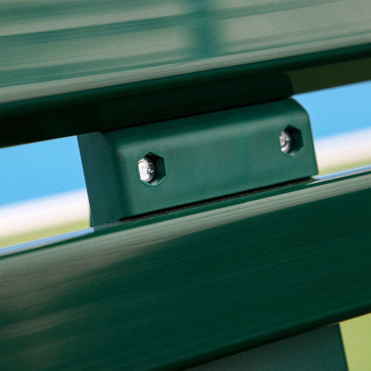 Vermont Plastic Tennis Court Benches - Three/Four-Seater Options - Green Or White Professional Benches | Pro Tennis Court Equipment - Perfect for Indoor & Outdoor Use : Sports & Outdoors
