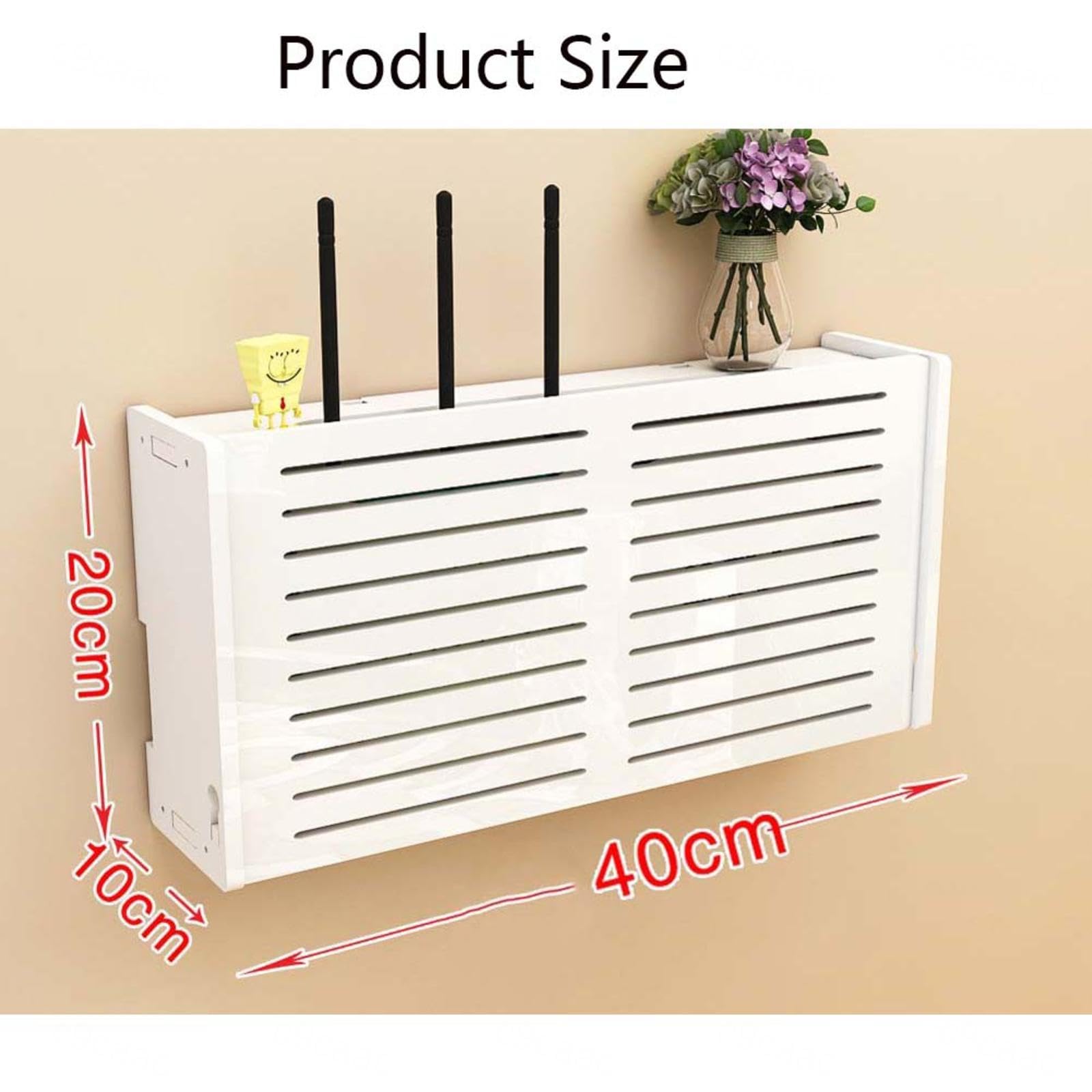 Scatola Organizer Per Router Da Parete - Bianco, Nasconde Cavi E Modem - Foto 8