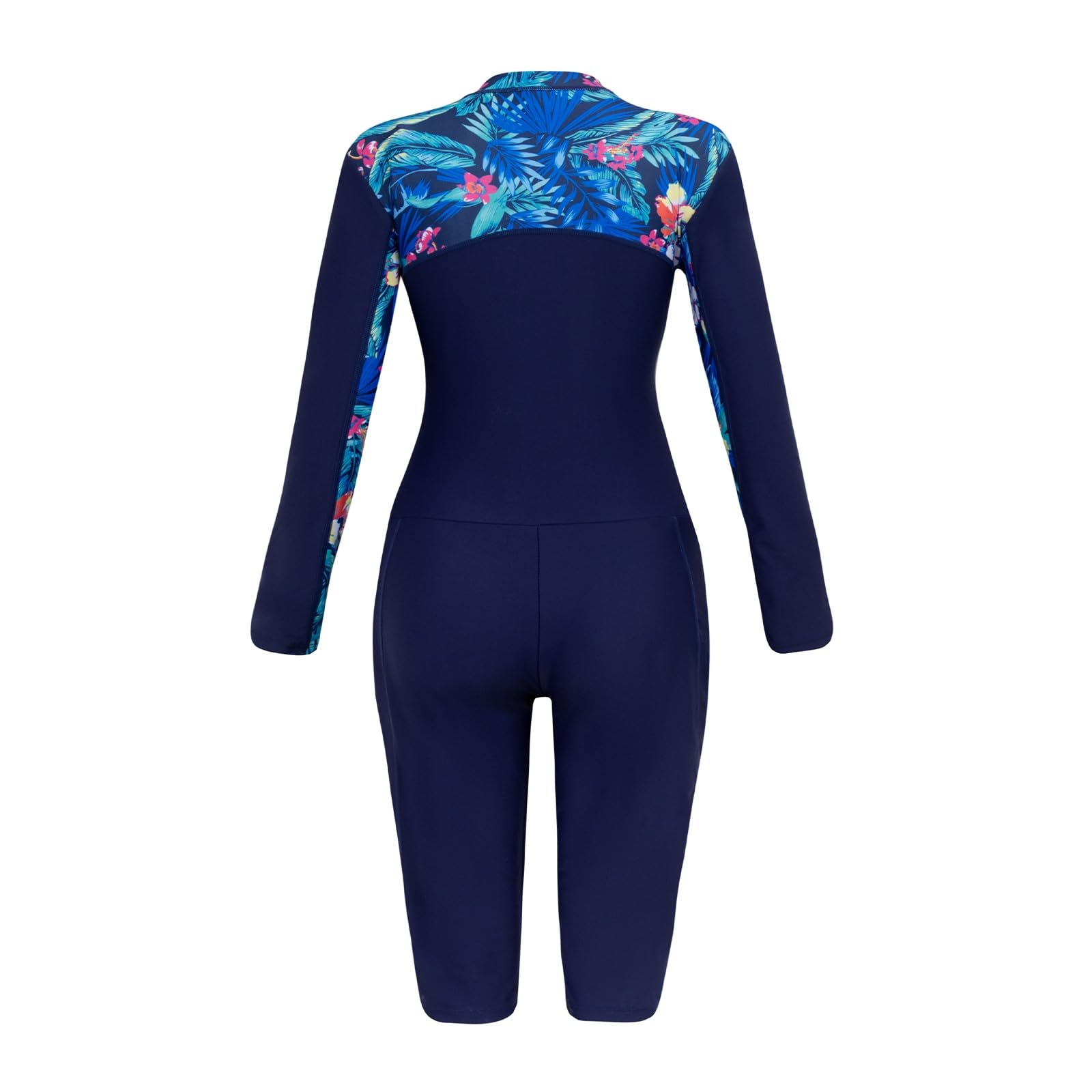 Genérico Bañador Entero Mujer, Bañador Natacion Mujer, Traje De Baño De Protección Solar para Mujer Primavera Y Verano con Cremallera Integrada Traje De Baño De Surf con Protección Solar