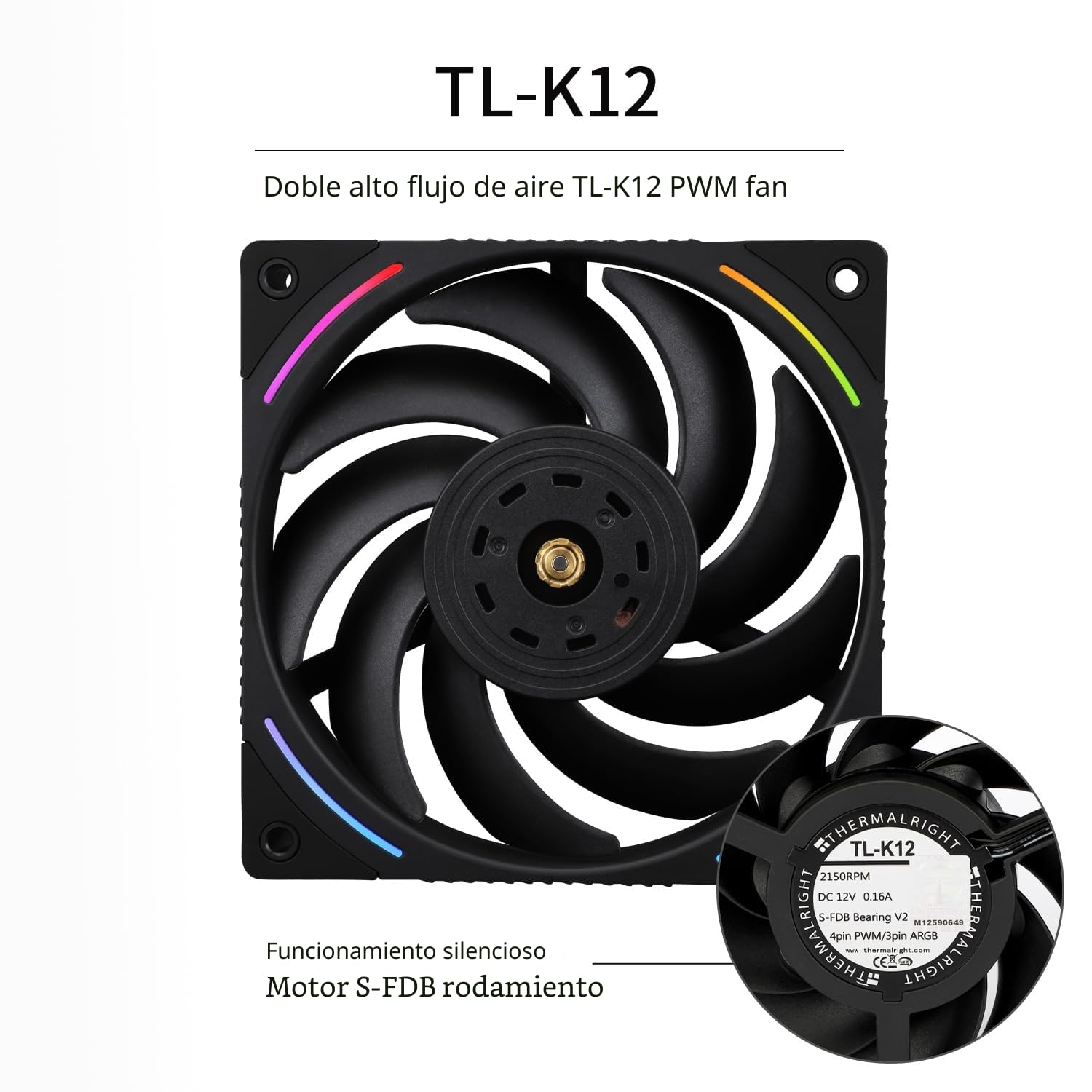 TR Phantom Spirit 120 EVO, enfriador de CPU de 7 tubos de calor, doble ventilador PWM de 120 mm, tecnología aghp 4.0 para AMD am4 am5 / Intel 1700/1150 / 1151/1200 / 1851/2011,