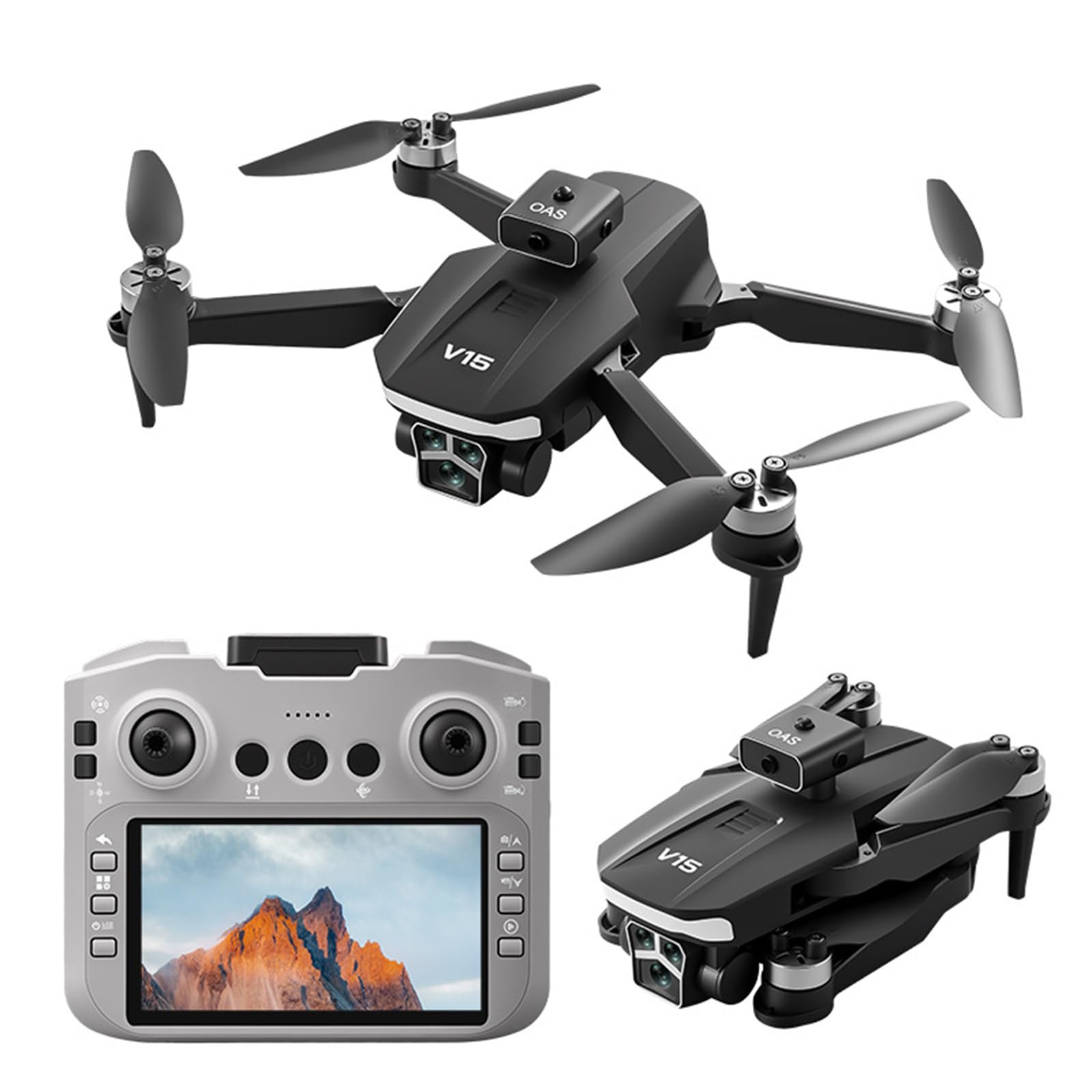 V15 MAX Drohne 8K Professionell Mit Bildschirm WiFi FPV Hindernisvermeidung Bürstenloser Motor Fernsteuerung Quadcopter