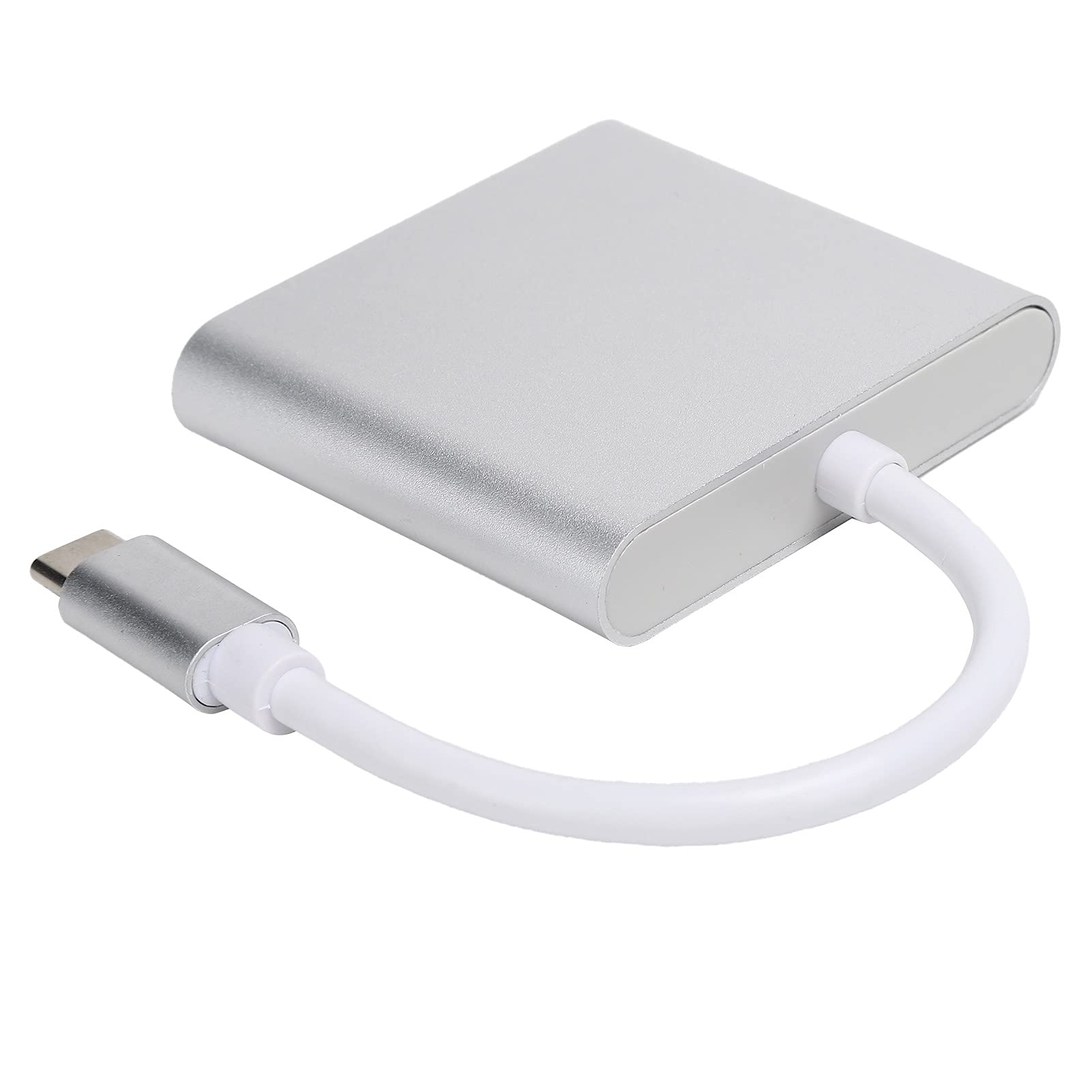 Wakects Adapter USB C 3.1 Hub 3 w 1, 4K 60Hz (SILVER)