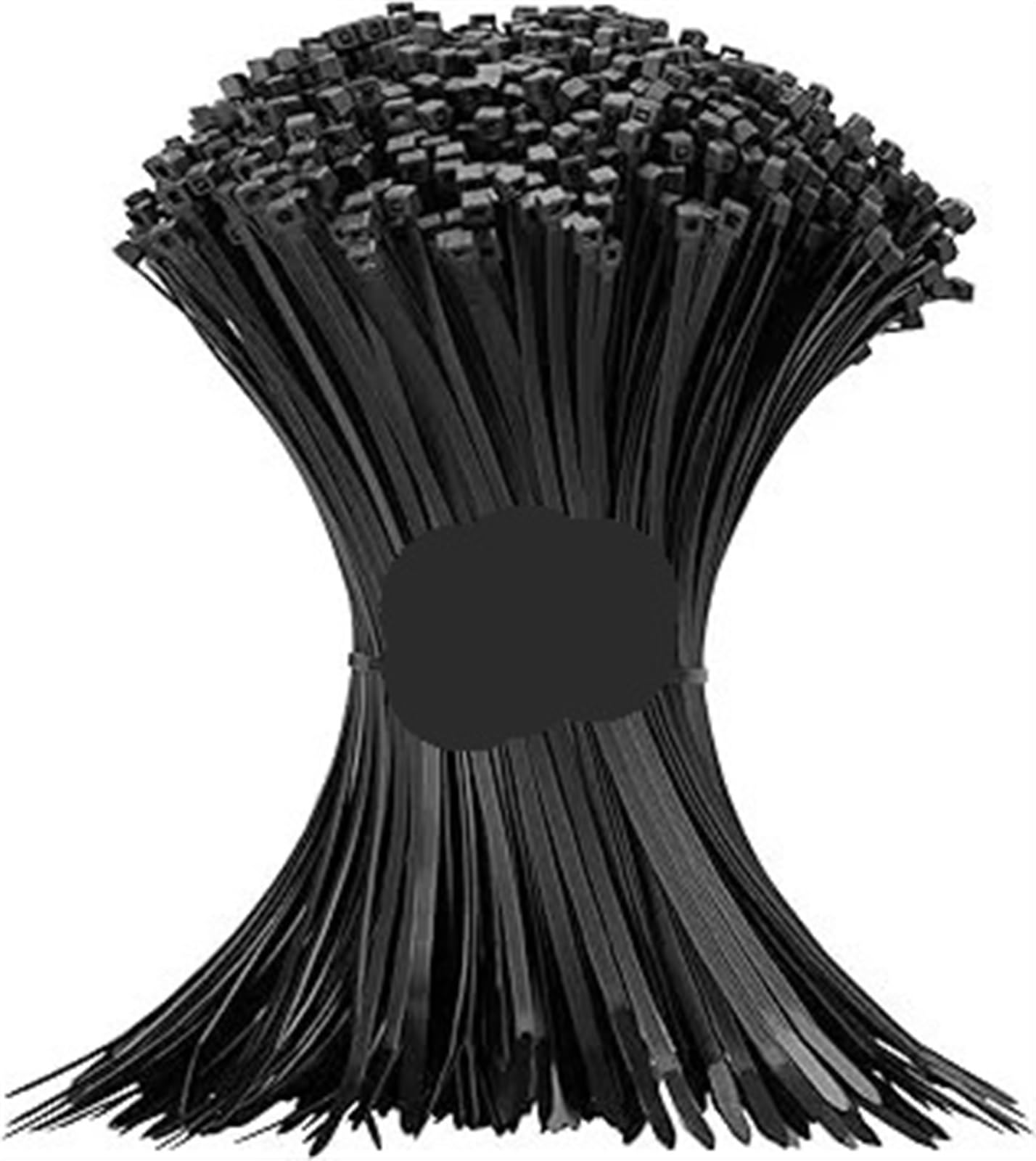 L6nqiag Tie 3X200mm Nylon Cable Ties 1000Pcs Cable Management Assorted Supply Fasteners Plastic Wire Zip Ties Organiser Nylon Electric Tie Sets Fixed Binding
