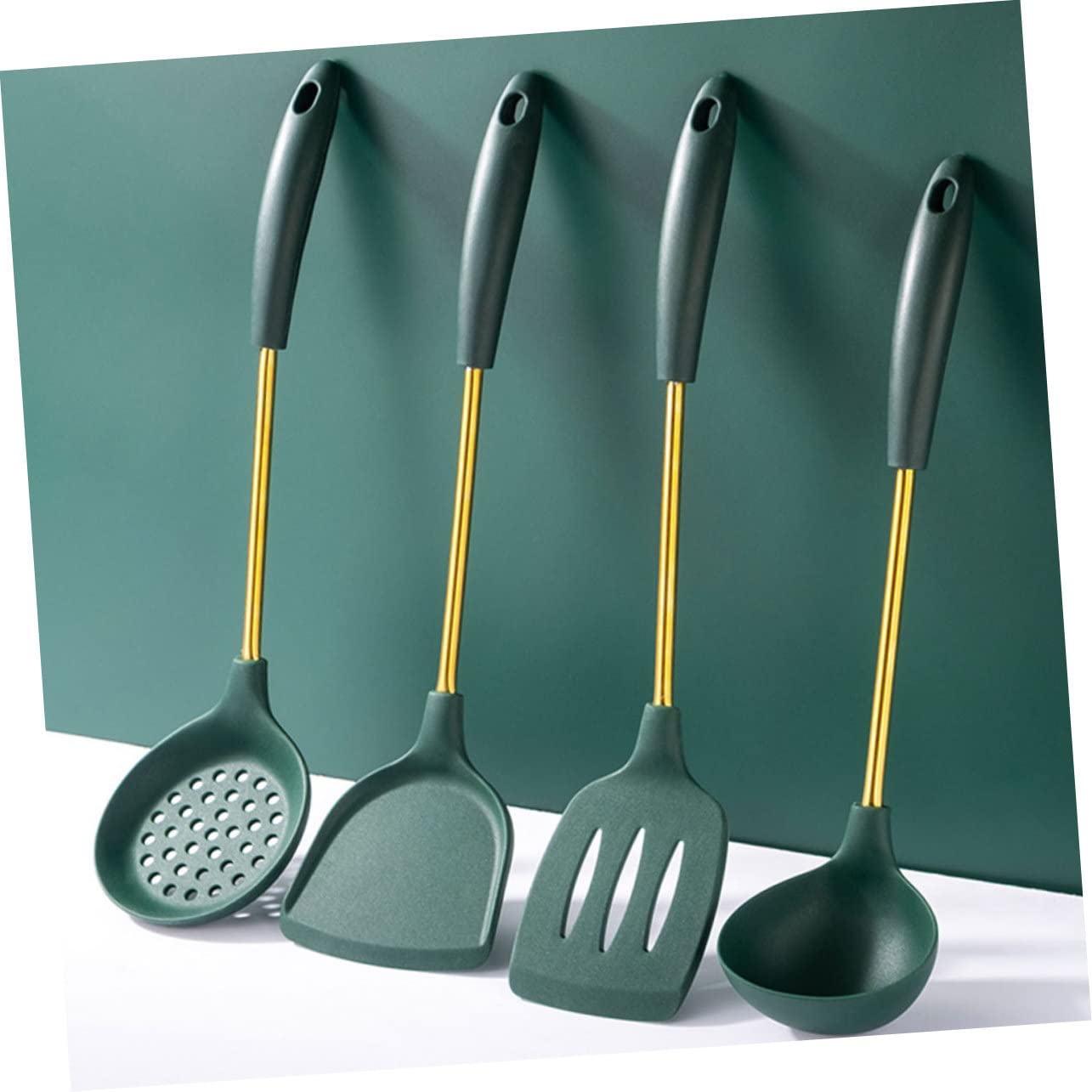 Alipis Utensili Cucina Resistenti Calore Silicone Antiaderenti Appesi Drenaggio Acqua Utensili Cucina Domestico Durevoli