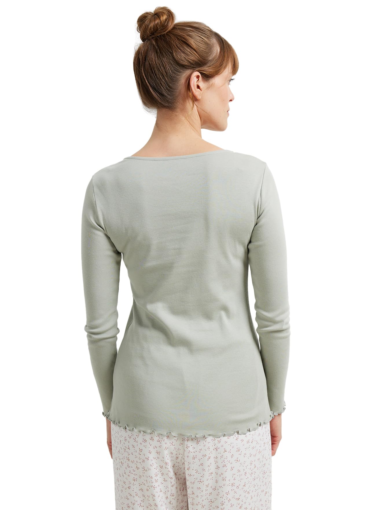 Vertbaudet Schlafanzug für Schwangerschaft und Stillzeit, Shirt & Hose, Bio-Baumwolle