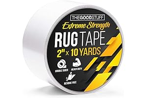 The Good Stuff Double Sided Carpet Tape: Keep Area Rugs Secure and Prevent Slipping