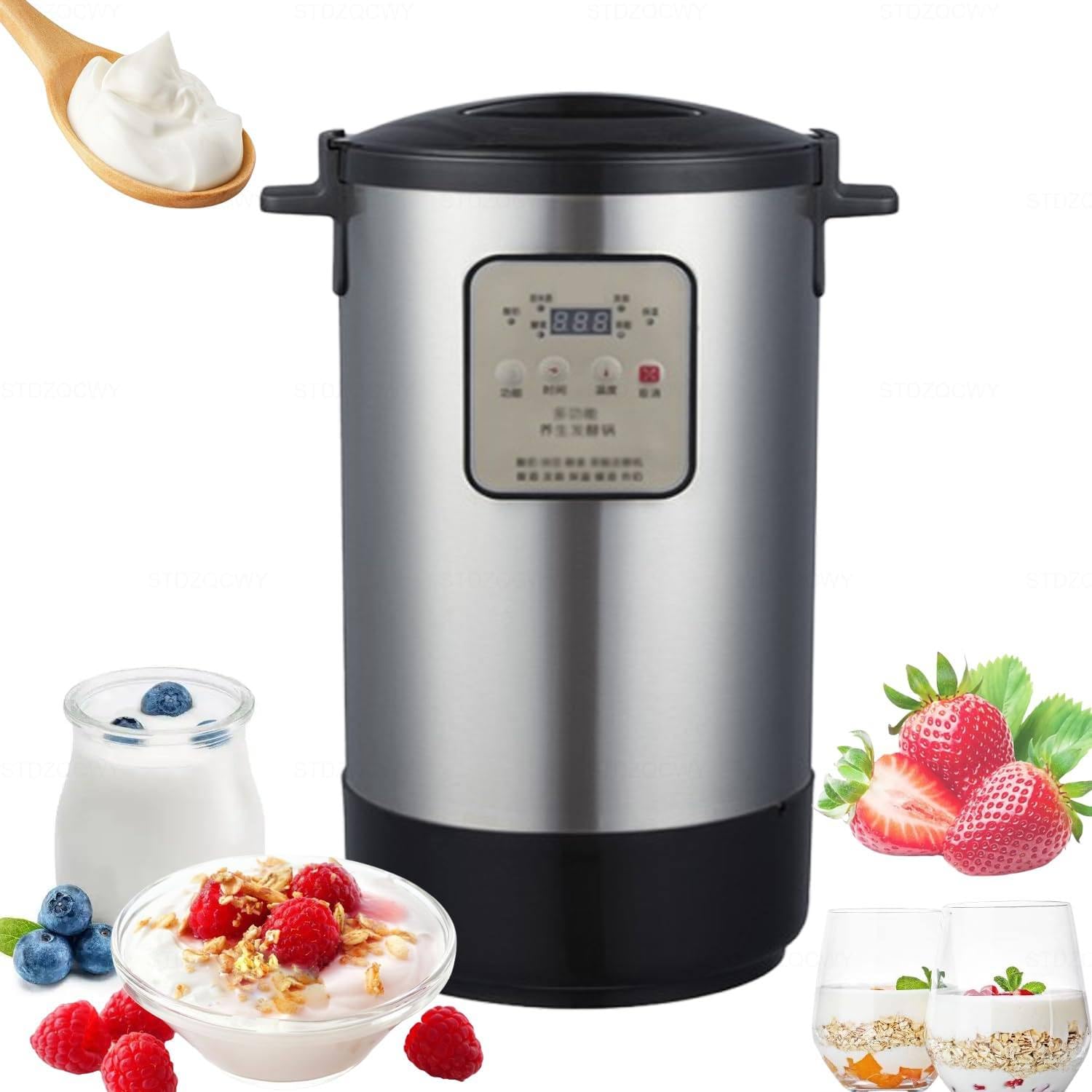 12L Multi-Functional Yogurt Machine Commercial Intelligent Fermentation Machine Electric Yogurt Fermenter, Dough Fermentation Rice Wine Fruit Enzyme Fermenter