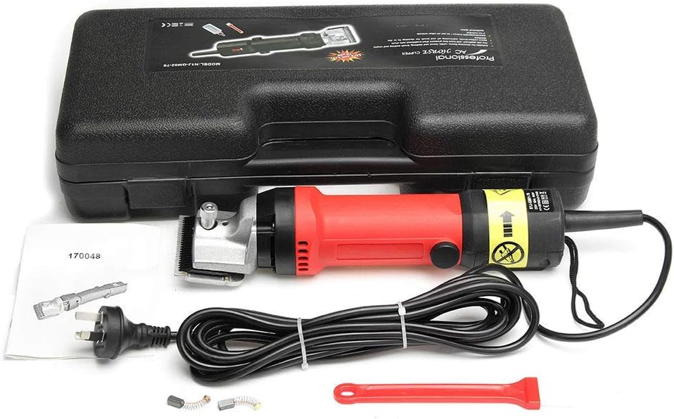 Portable Professional Horse Animal Grooming Clipper Alpaca Camel Electric Horse Scissors 6-Speed Electric Hair Clipper Thick Skin and Heavy Animals Farm Animal