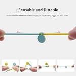 Rich&Ray Magnetic Reusable Silicone Cable Ties, Phone Cord Holder, Magnetic Cable Ties for Headphone Cables, Charging Cable Organizer, Book Markers, Hanging Stuff (Silicone Ties-6C 6Pack)