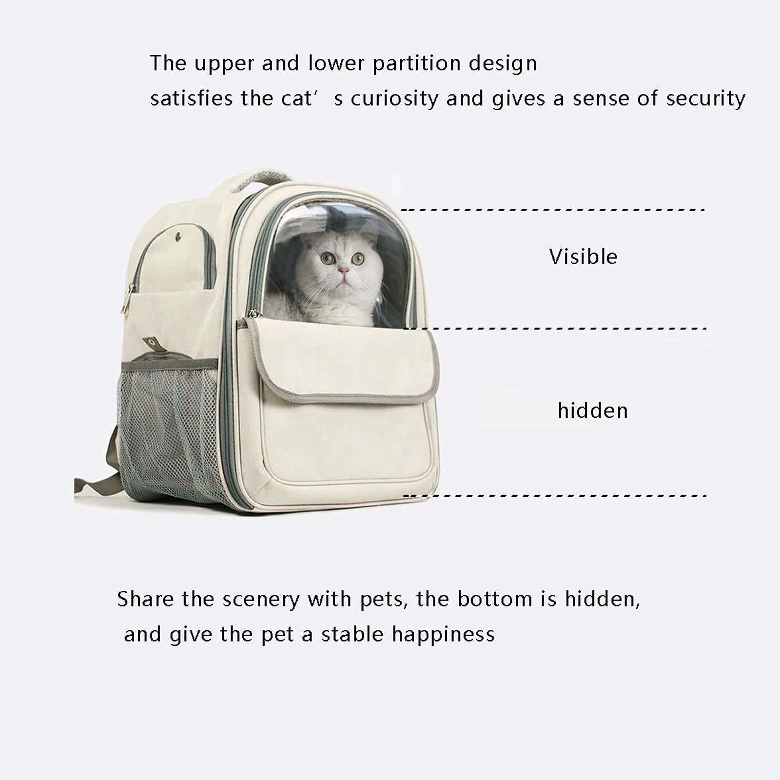 Transportín para Mascotas para Gatos, Adecuado para Gatos, Perros y Animales pequeños, transportador de Viaje portátil para Mascotas, diseño ultraventilado, Aprobado por la aerolín
