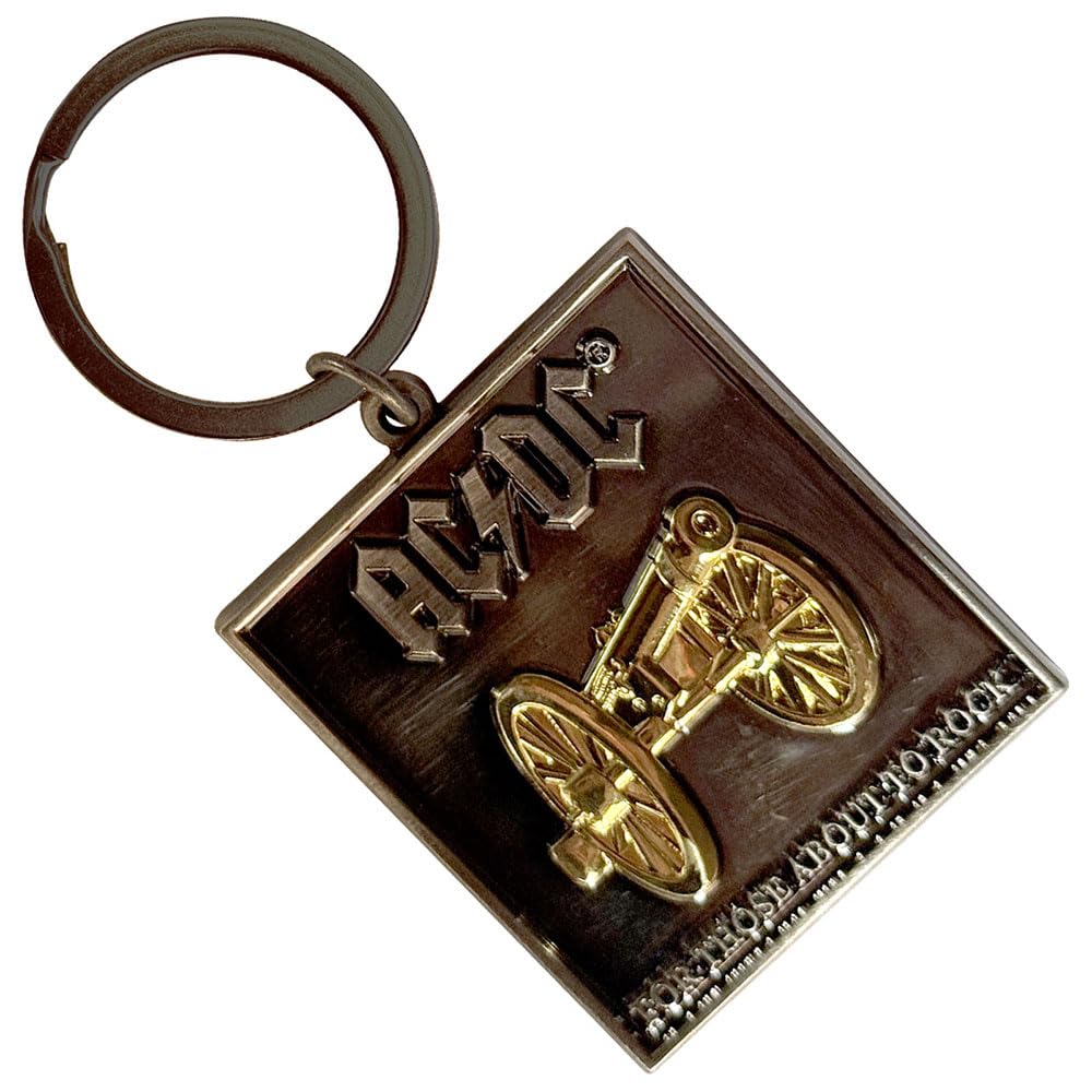AC/DC For Those About To Rock 3D Keyring Keychain in Brown