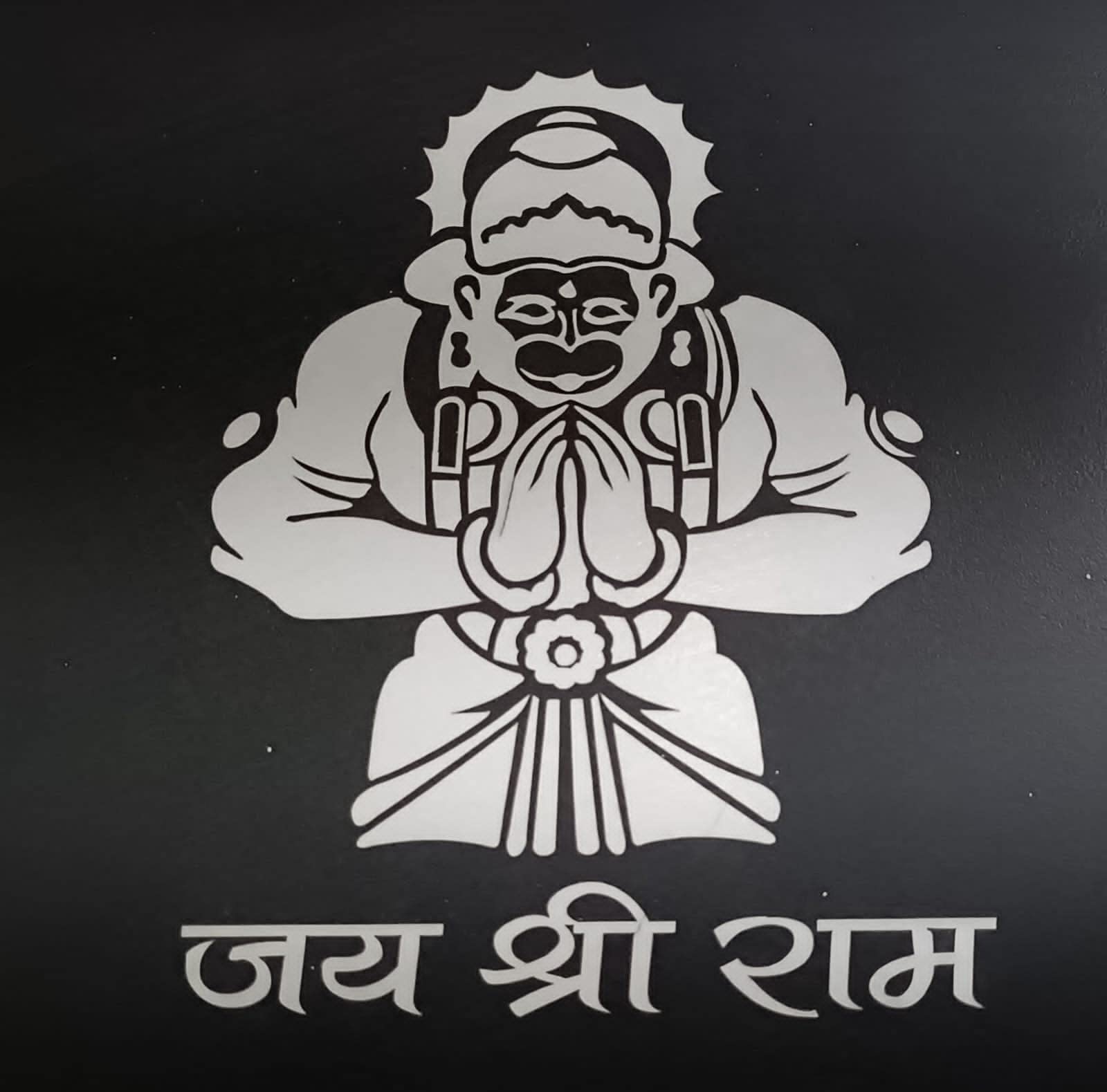Shipshape Jai Shree Ram Reflective Car Bike Sticker 11.5X11.5 cm Set of 2-image-35