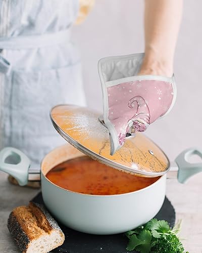 Miniatura 4 de Christmas 5Pcs Pot Holders for Kitchen, Non Slip & Heat Insulation Terry Cloth Potholder Set with Pocket, Thick Hot Pad Oven Mitts Trivet Coaster