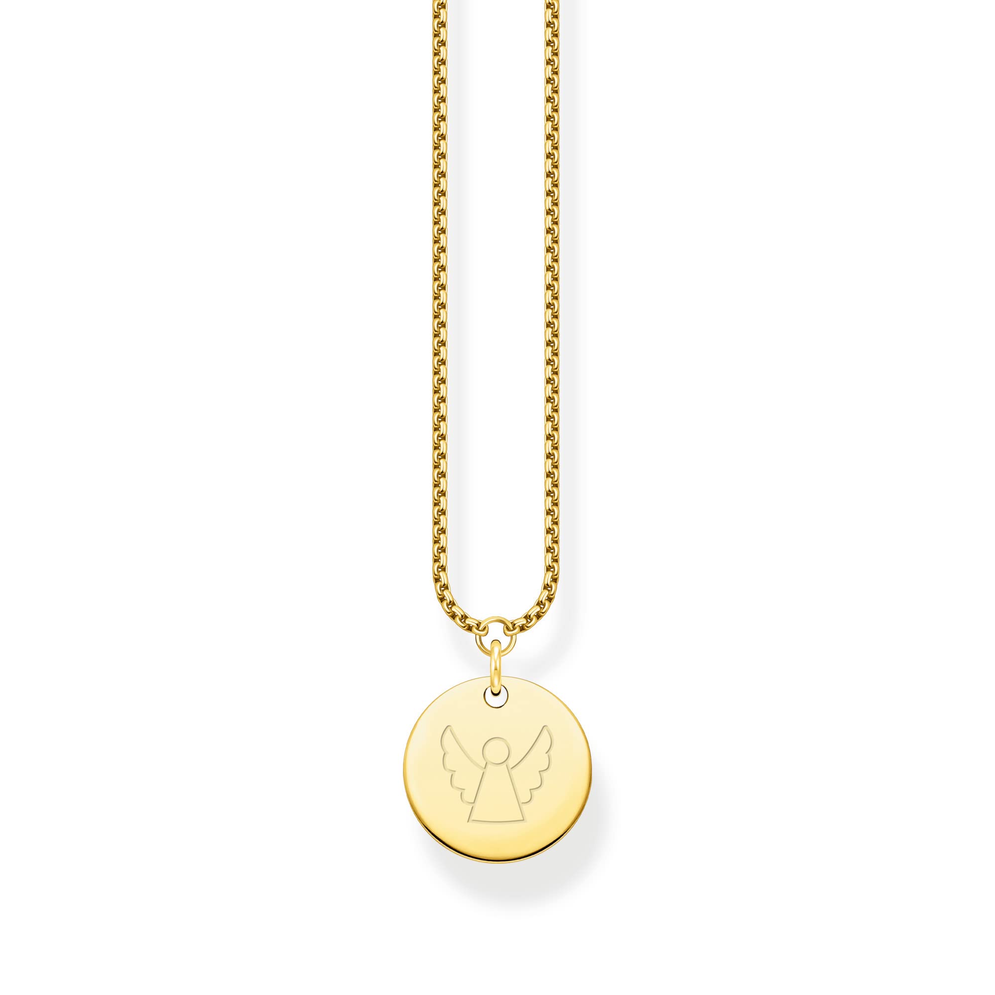 THOMAS SABO Kette Coin gold 925 Sterlingsilber, 750 Gelbgold Vergoldung
