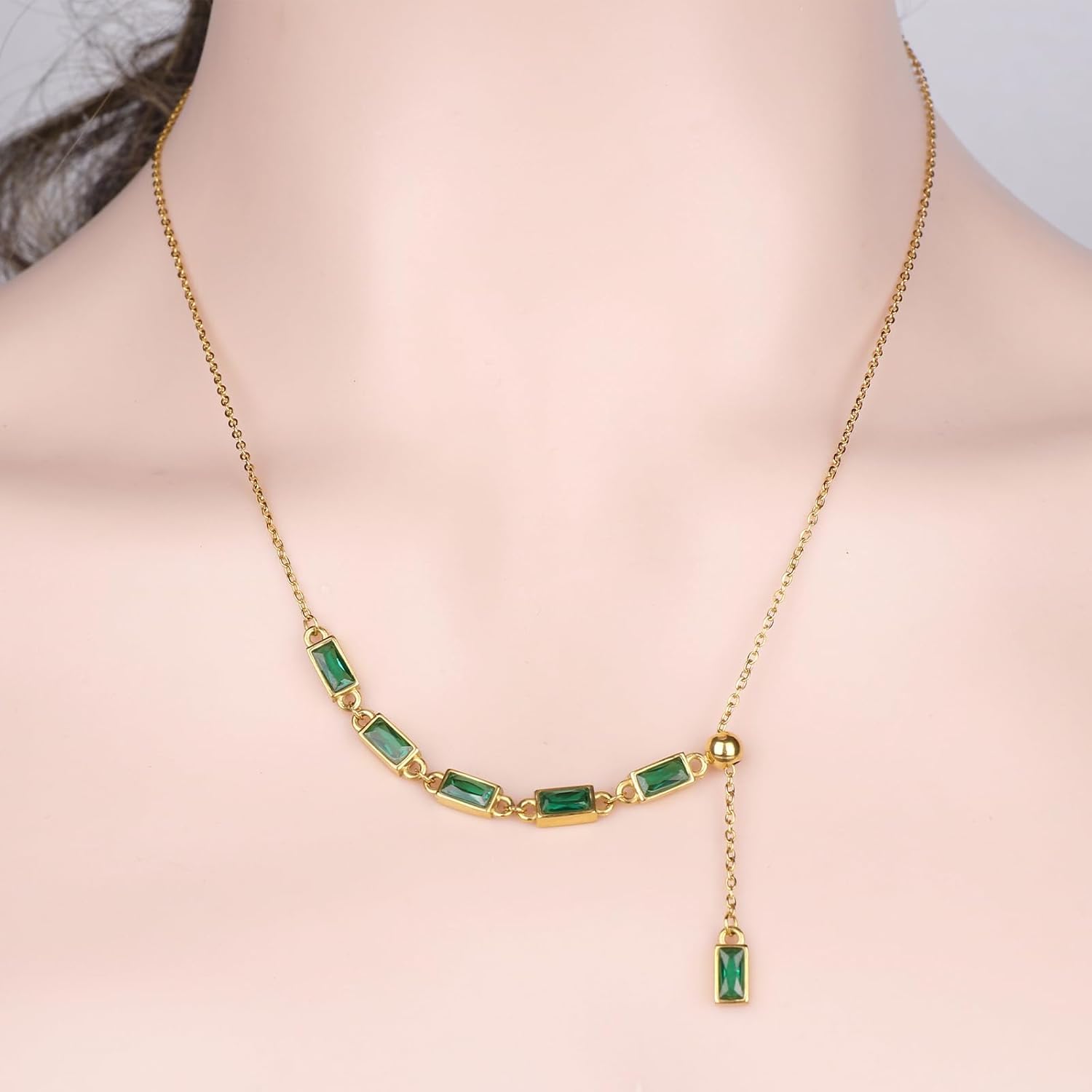 Minimalist Casual Necklace for Women 18K Gold Plated Chain Necklace Jewelry Gift for Mother Girlfriend Wife - Image 2