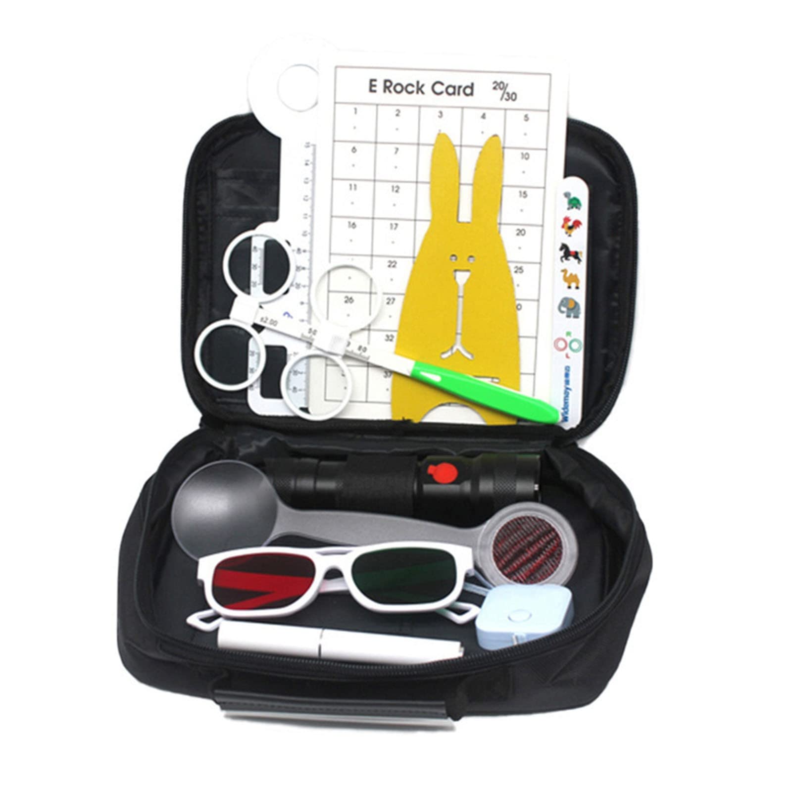 NICHOY Optics Strabismus and Amblyopia Eye Position Inspection Tool,Optometry Function Visual Inspection Kit,for Strabismus and Amblyopia Inspection(Color:A,Size:a Set)