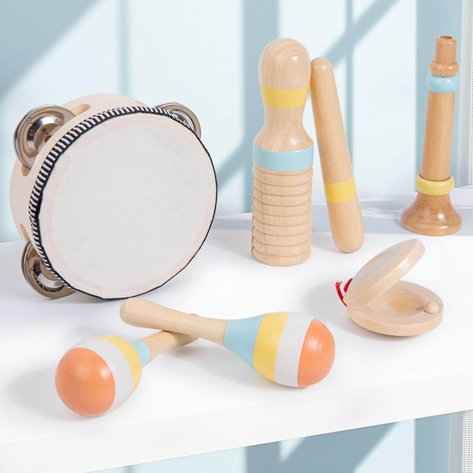 Musikinstrumente Spielzeug Aufklärung Kleinkind Holz Schlaginstrumente für Kleinkind Musik Erkundung Tragbares Musikspielzeug