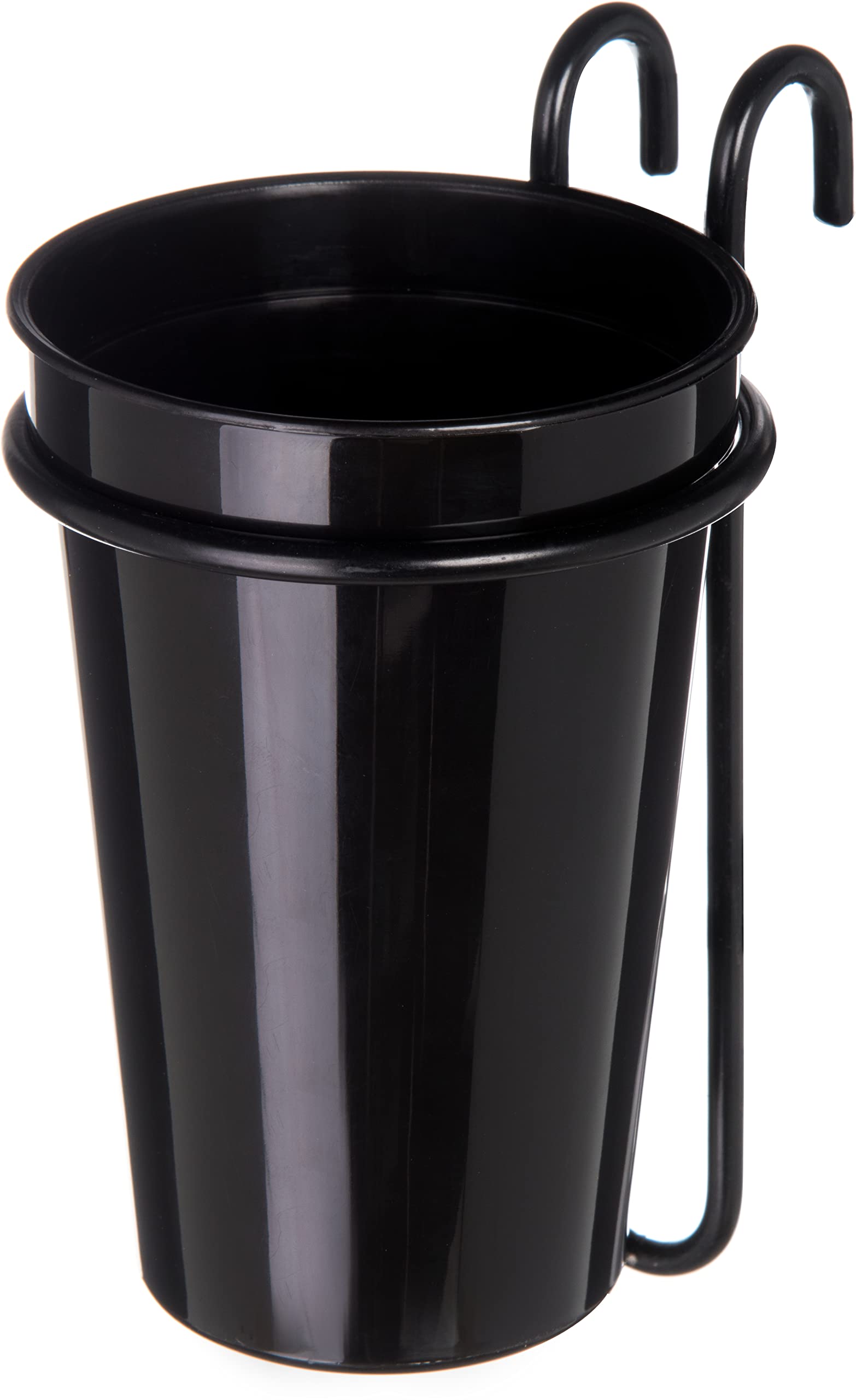 San Jamar Straw Caddy for Wireworks Organizers for Restaurants, Dining Halls, and Fast Food, Plastic, 4.25 x 4.25 x 7 Inches, Black