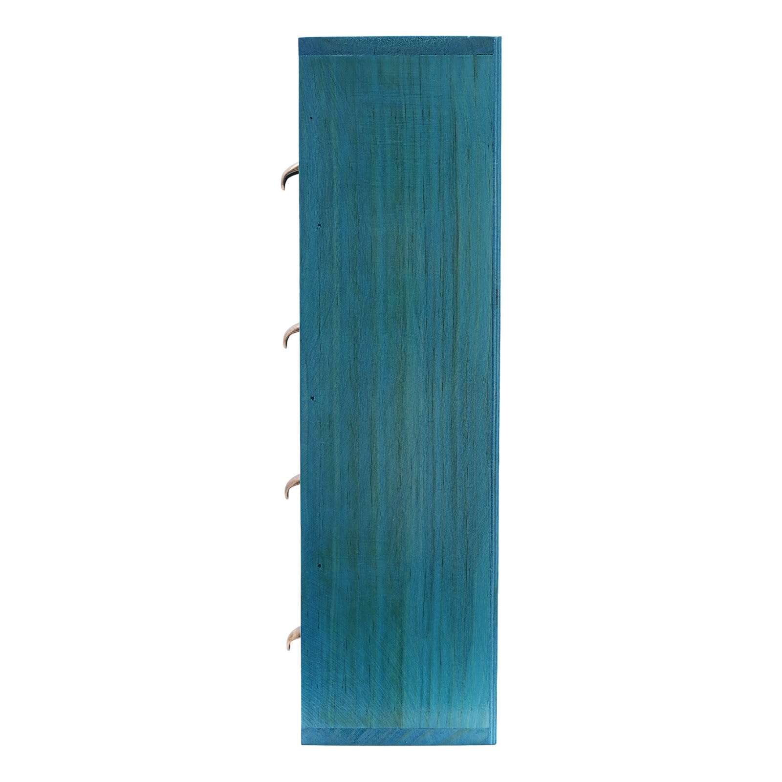 Armoire apothicaire avec tiroirs, 50,5 x 9,5 x 35 cm, 16 tiroirs d'apothicaire vintage pour la maison et le bureau, Boîte de rangement pour bijoux, armoire de rangement en bois pour bijoux, bleu