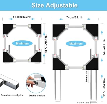 Washer Dryer Stacking Kit - Adjustable Design Fits Most Washers & Dryers