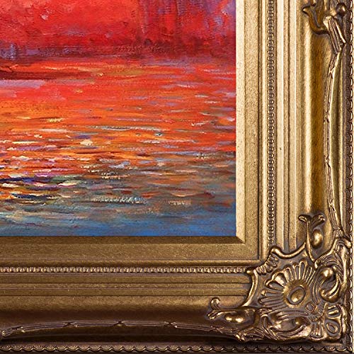 Overstockart Mon1488-Fr-801G20X24 Claude Monet San Giorgio Maggiore By Twilight 20-Inch By 24-Inch Framed Oil On Canvas #TOP1