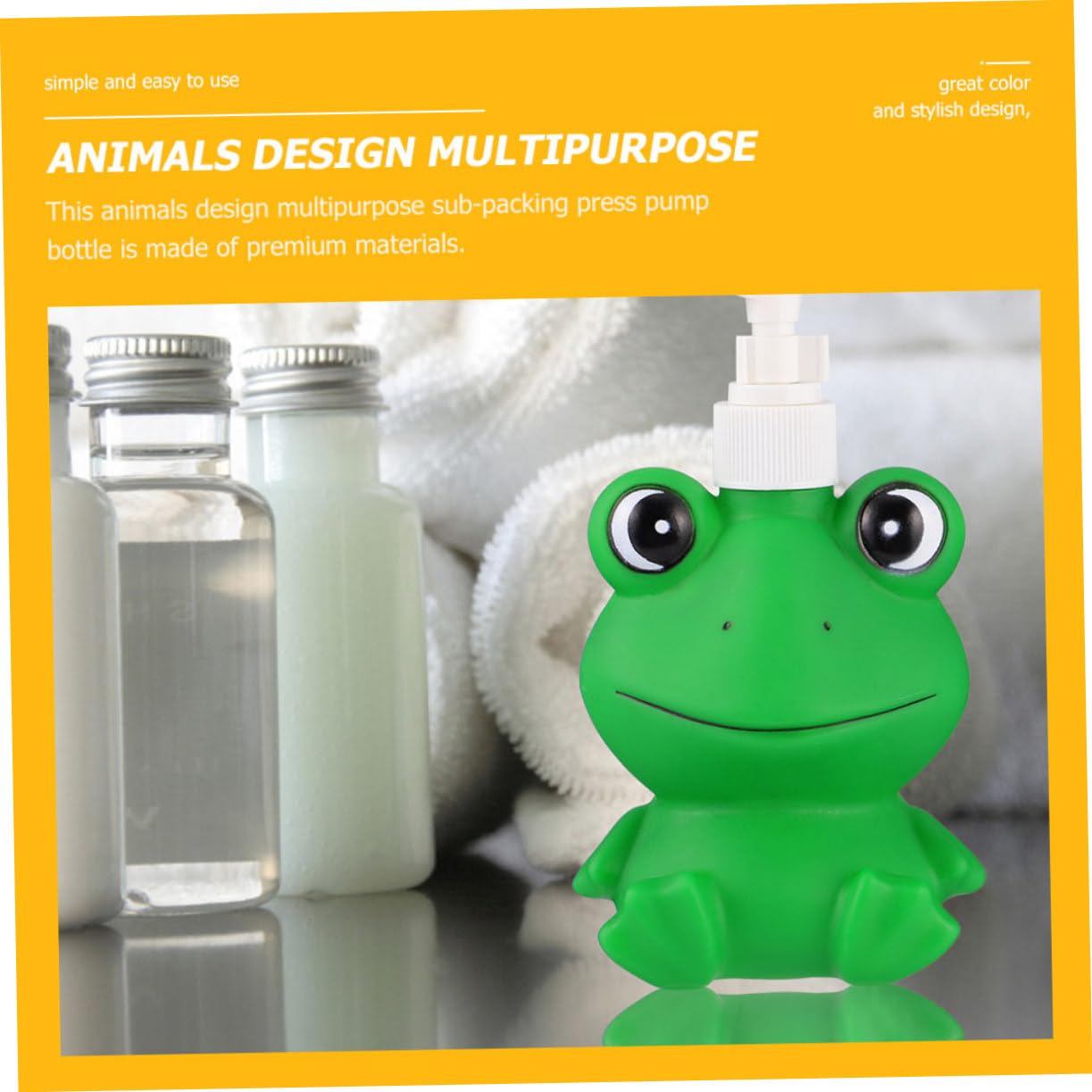 PRETYZOOM 4 Pz Premere La Bottiglia Bambini Di Sapone Flacone Dispenser Da Bagno Liquido Bottiglia Di Lozione Con Pompa Lozione Per Il Corpo Flacone Dispenser Da Viaggio Materiale Vinilico