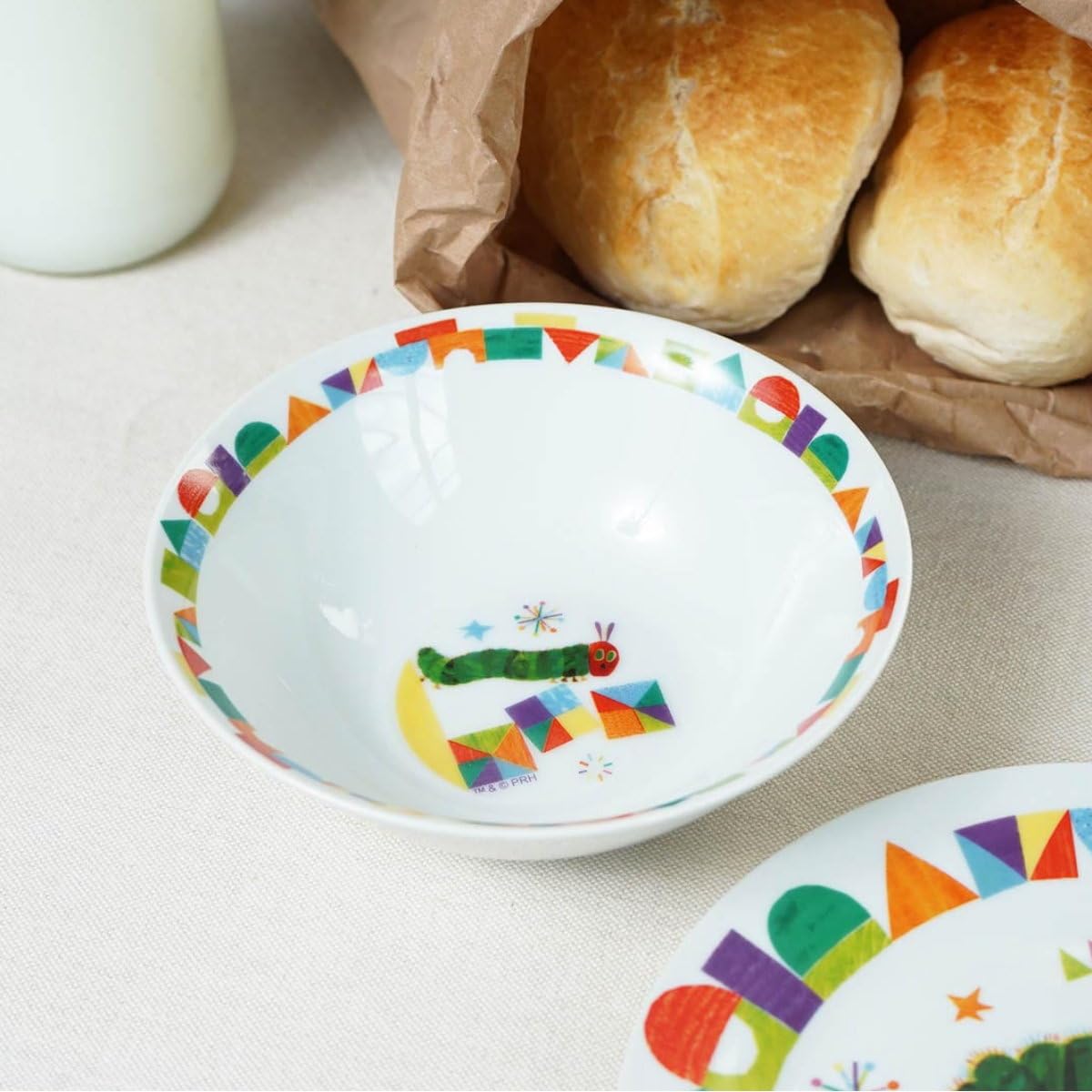Kinder-Set Raupe Nimmersatt 7tlg. mit Gravur (z.B. Namen) personalisiertes Kinderbesteck + Kindergeschirr (Teller, Schale, Tasse)